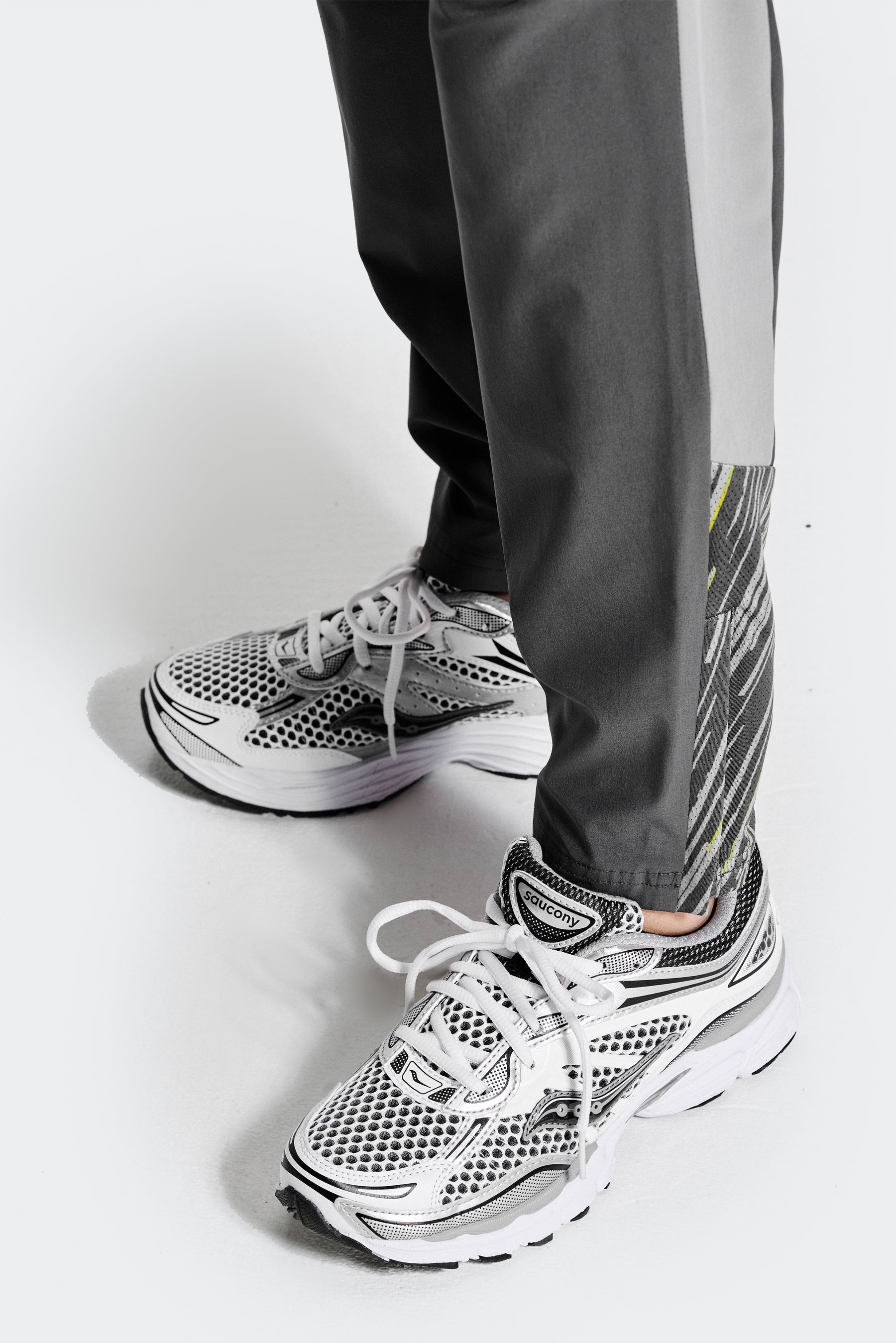 Boys Vigour Pant - Asphalt/Platinum Grey/Blazing Yellow