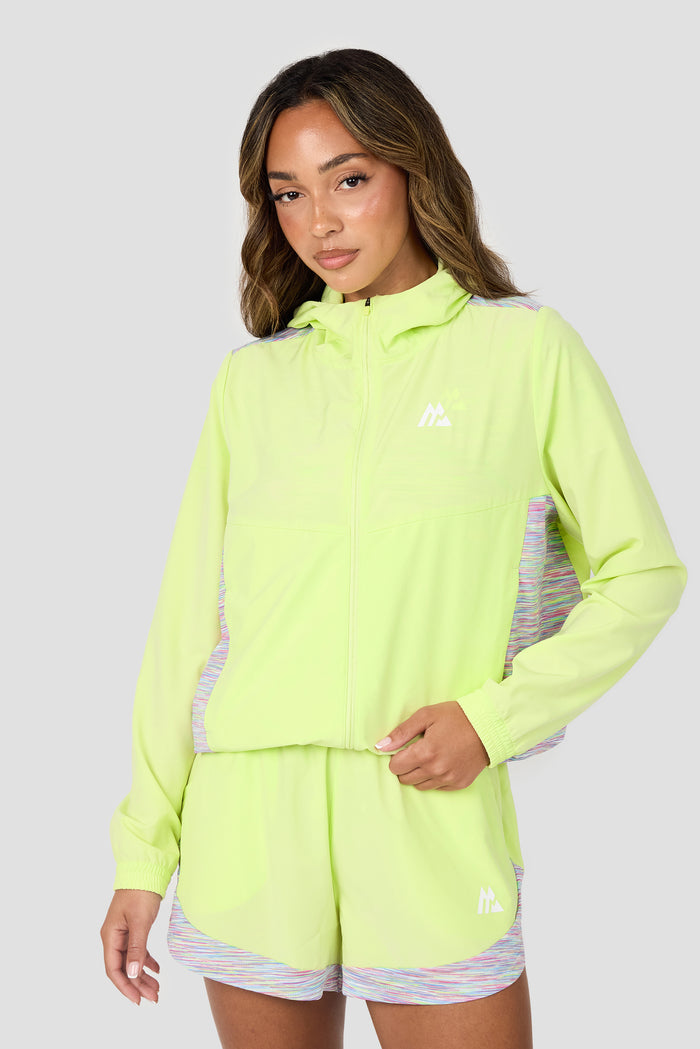 Women's Trail Windbreaker - Yellow/Pink/Blue