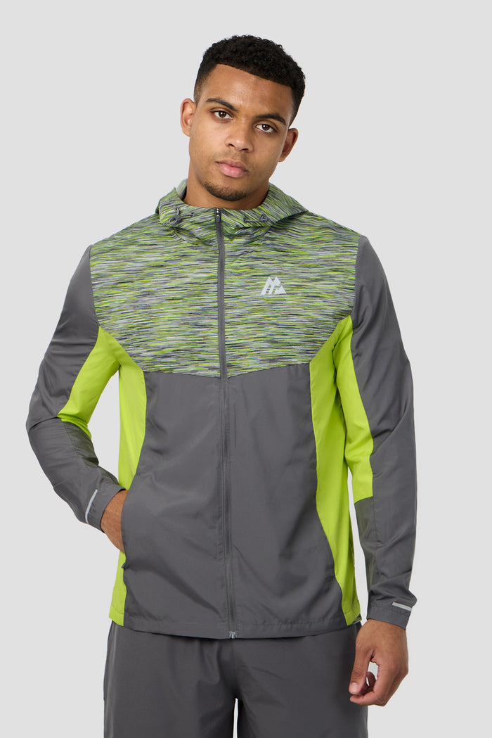 Trail Windbreaker - Lime/Grey