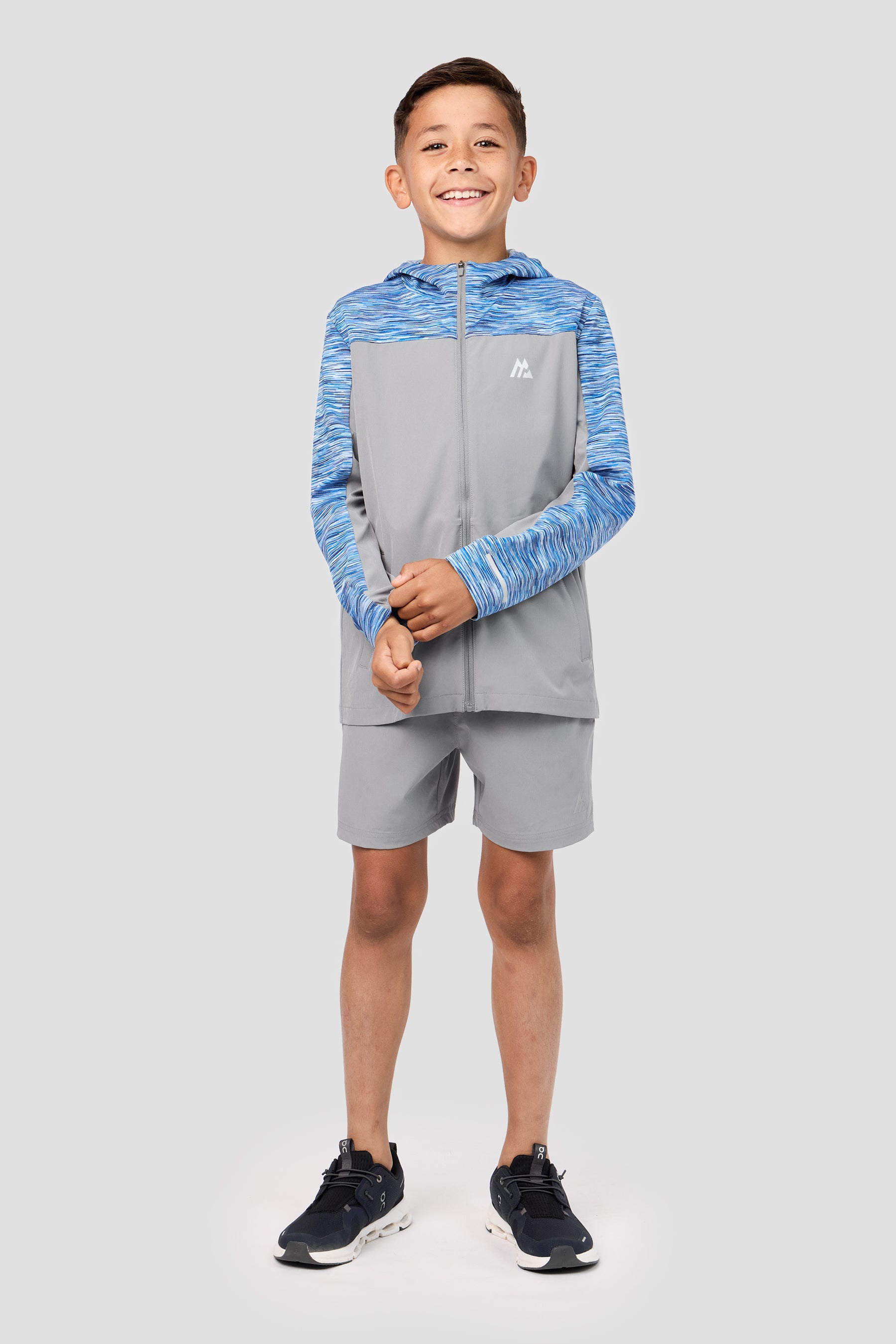 Boys Trail Windbreaker - Blue/White