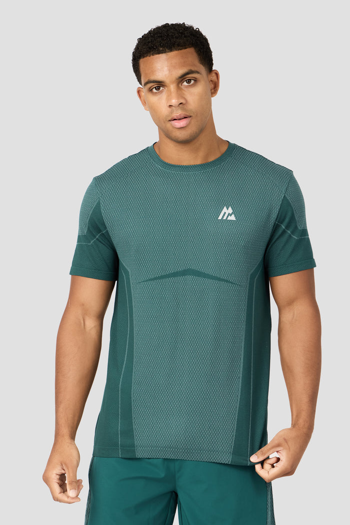 Pulse Seamless T-Shirt - Ocean Abyss/Steel Teal