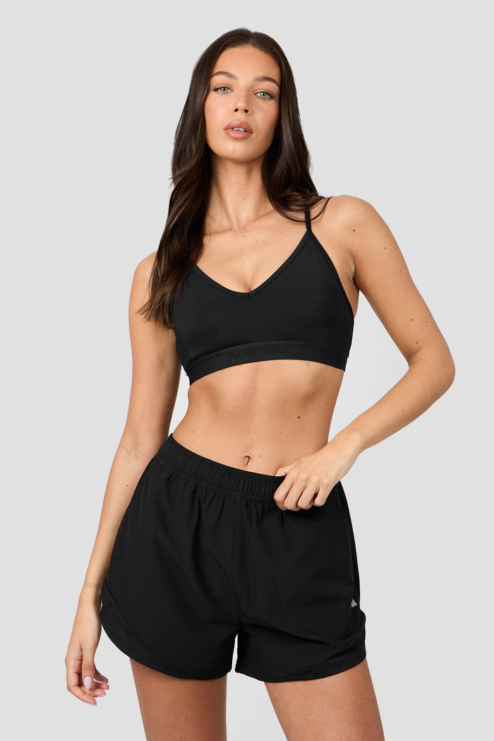 Icon Strappy Bra - Black