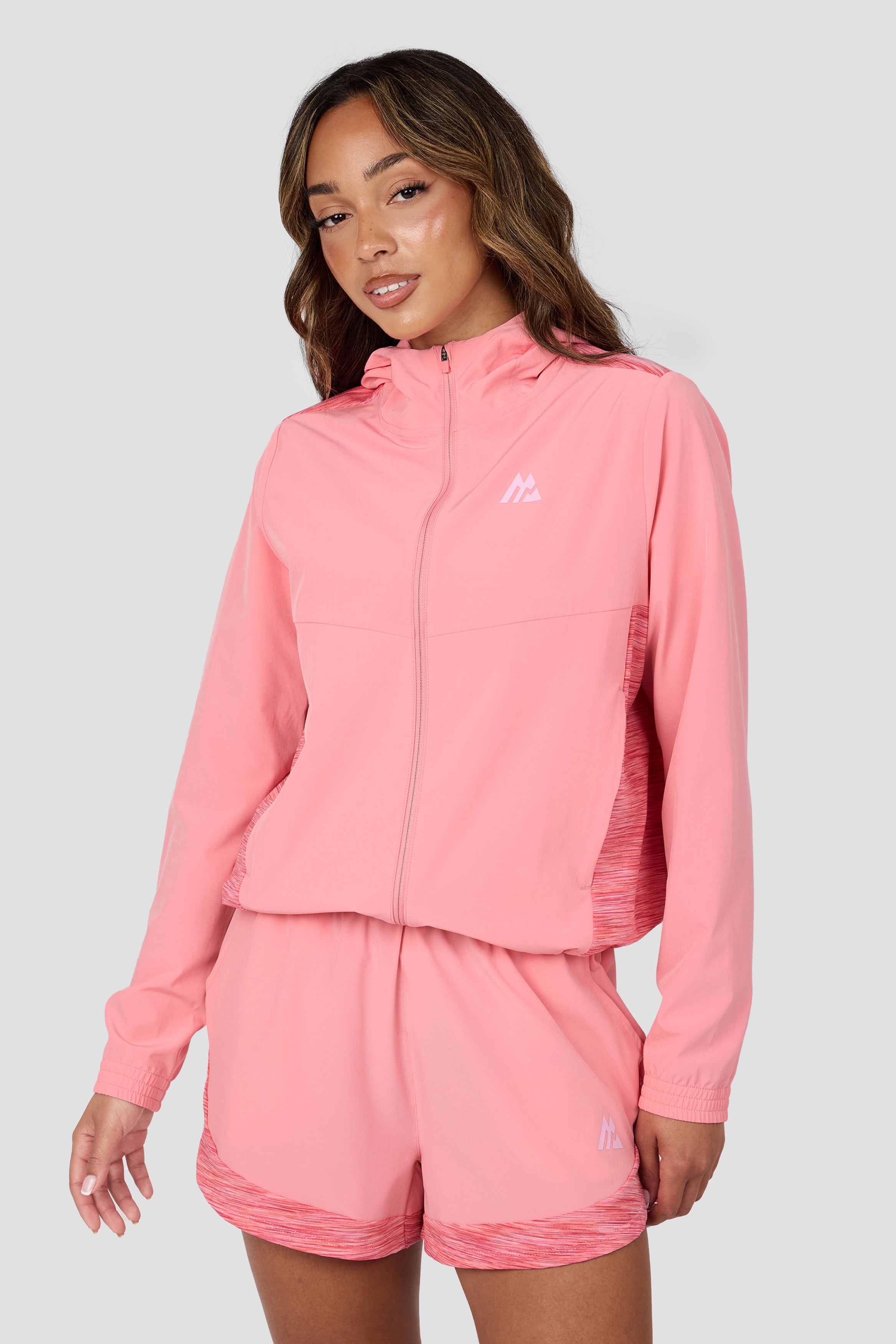 Montirex Women's Trail Windbreaker Pink/Orange | Sportswear Gymwear