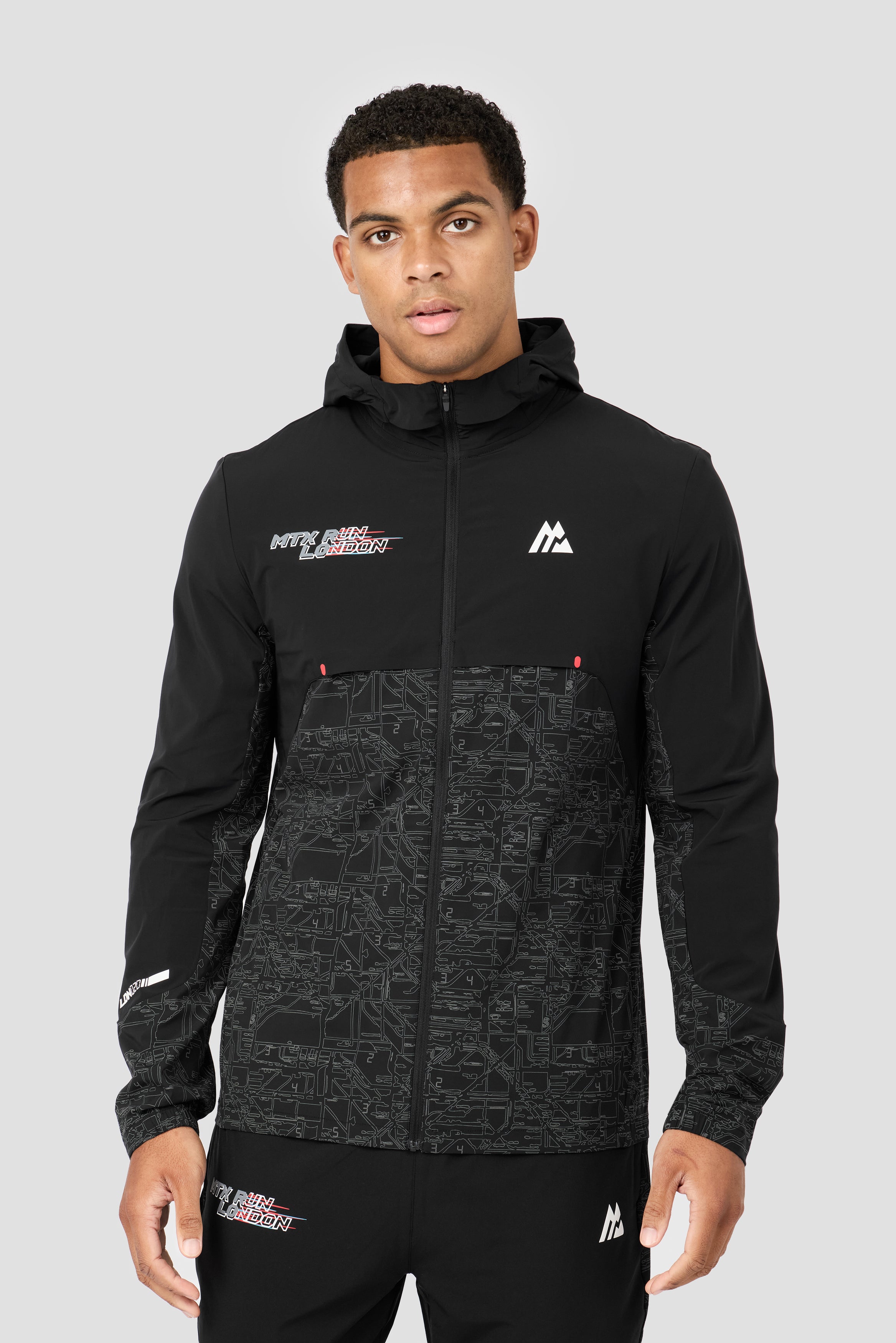 MTX Run City London Jacket Black | Montirex Sportswear Gymwear