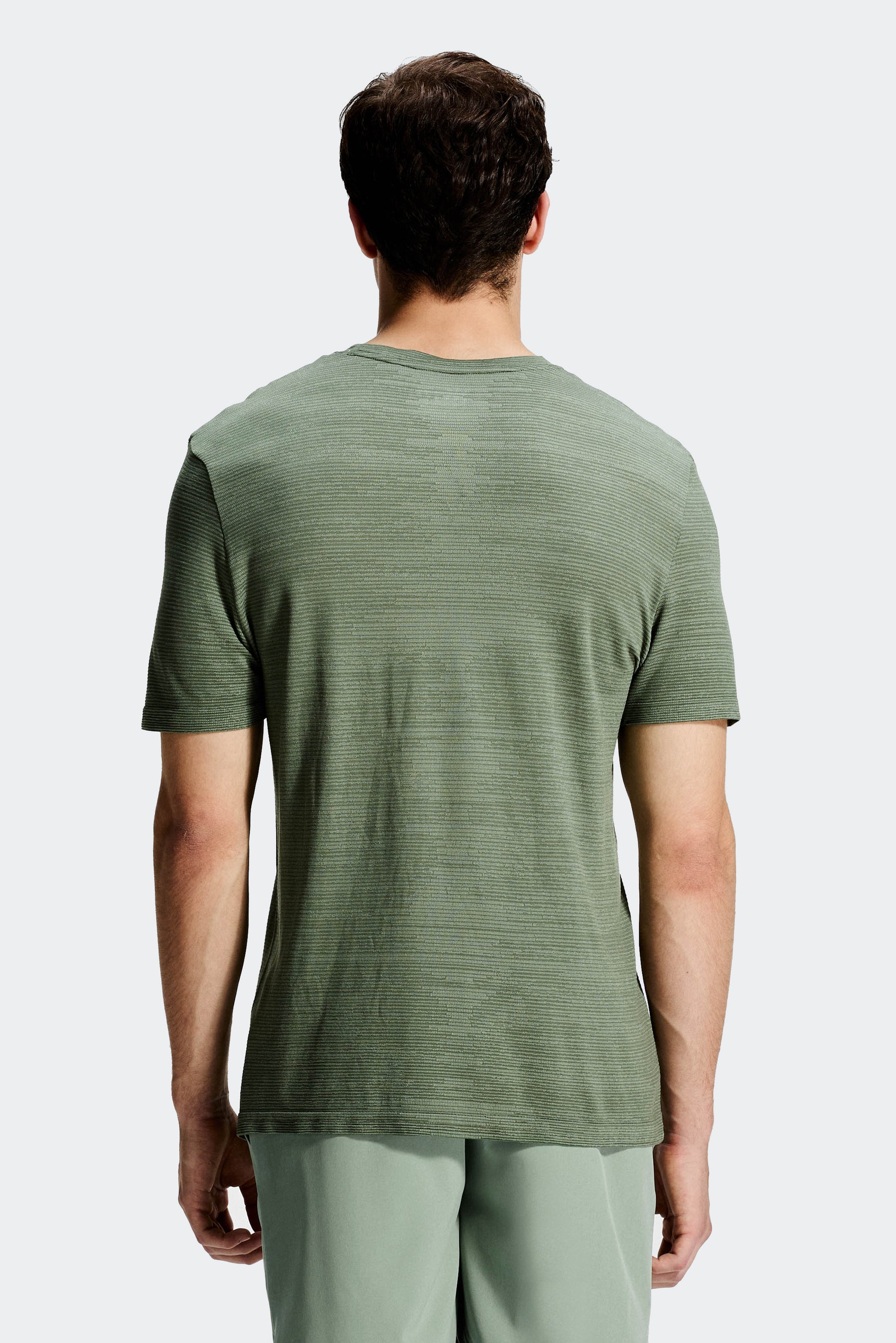 Glitch Seamless T-Shirt - Green Slate/Ash Green