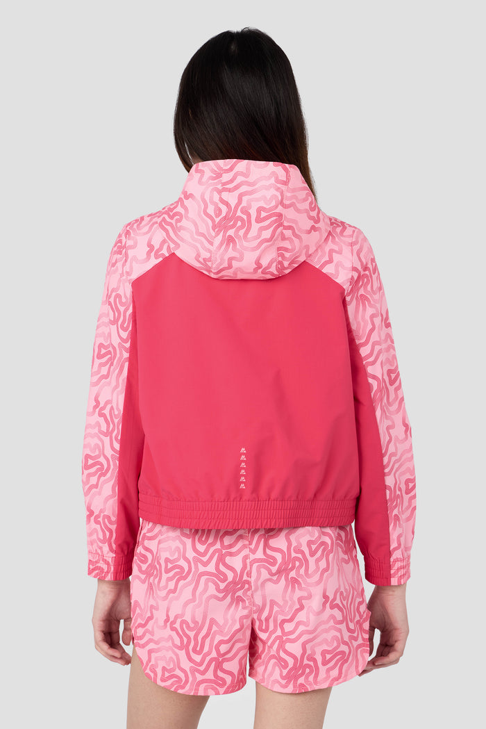 Girls Spin Windbreaker - Bouquet/Sweet Pink
