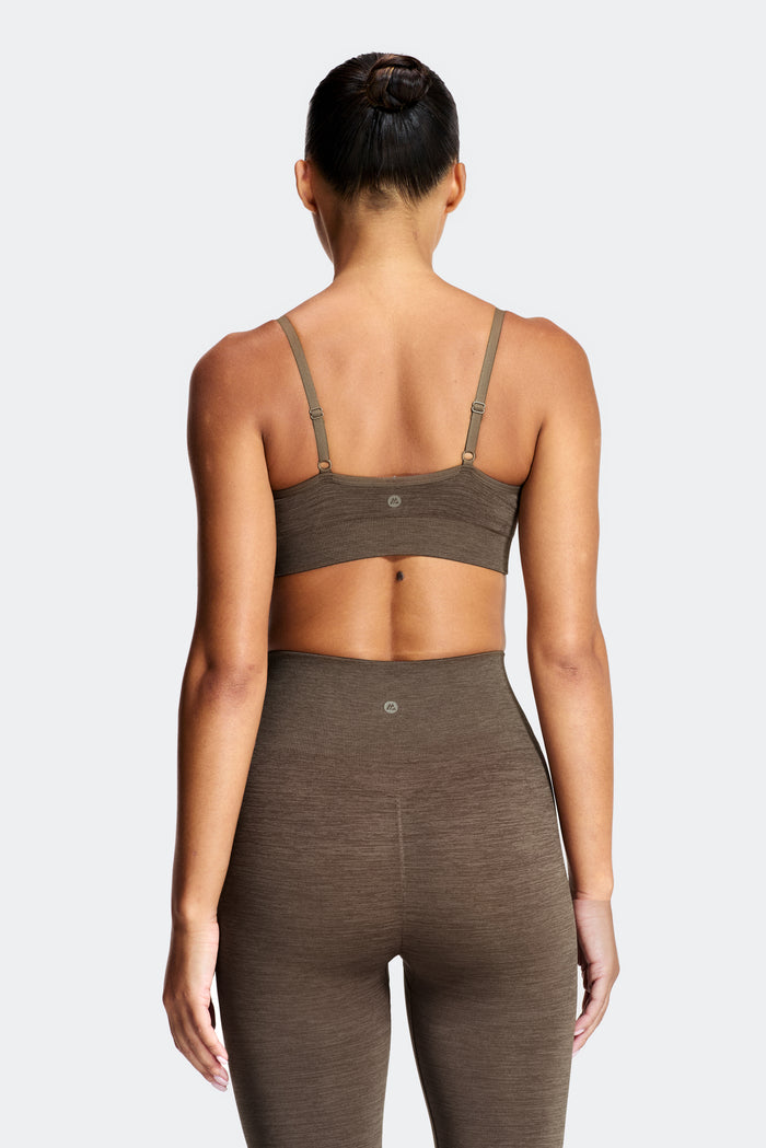 Trail Seamless Bra - Macchiato Marl