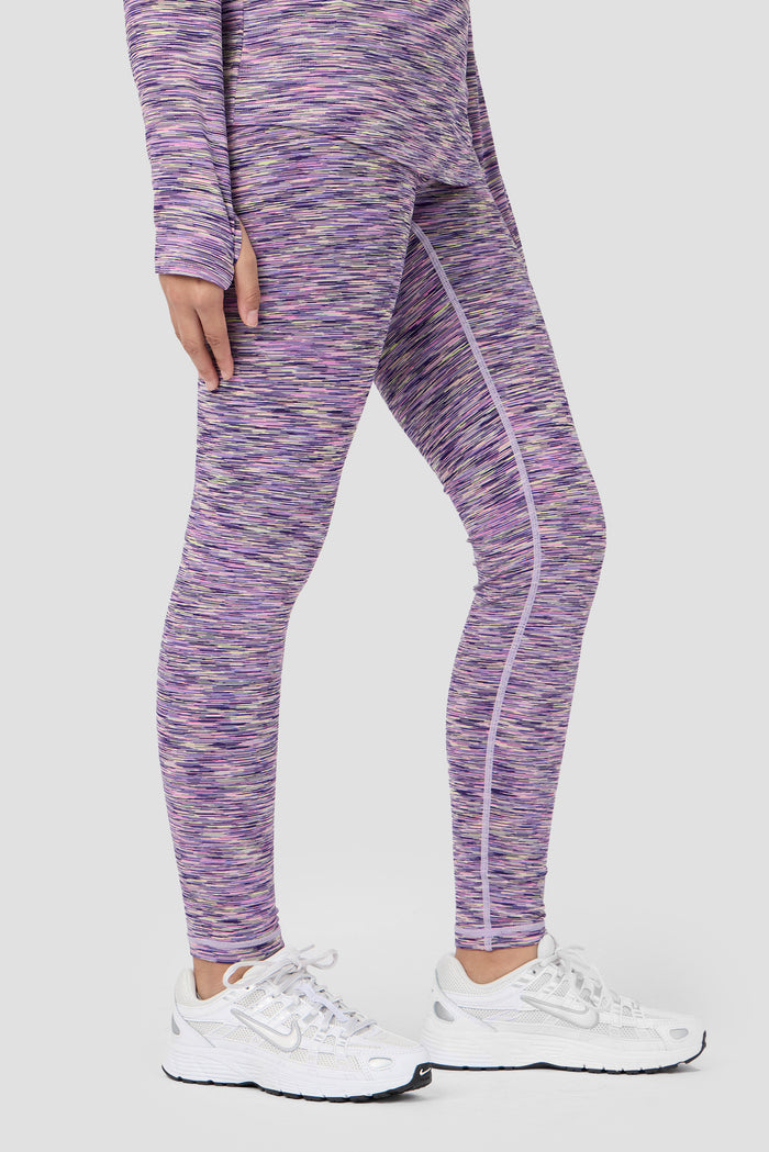 Girls Trail Icon Legging - Purple/Citrus
