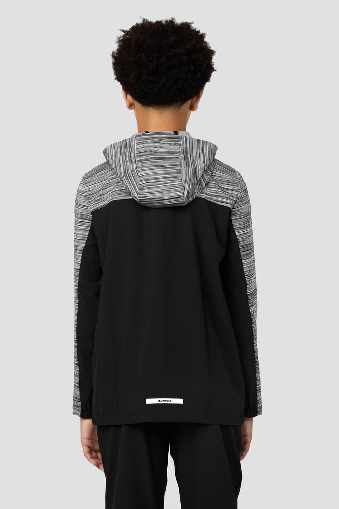 Boys Trail Windbreaker - Black/Platinum Grey/Cement Grey/White