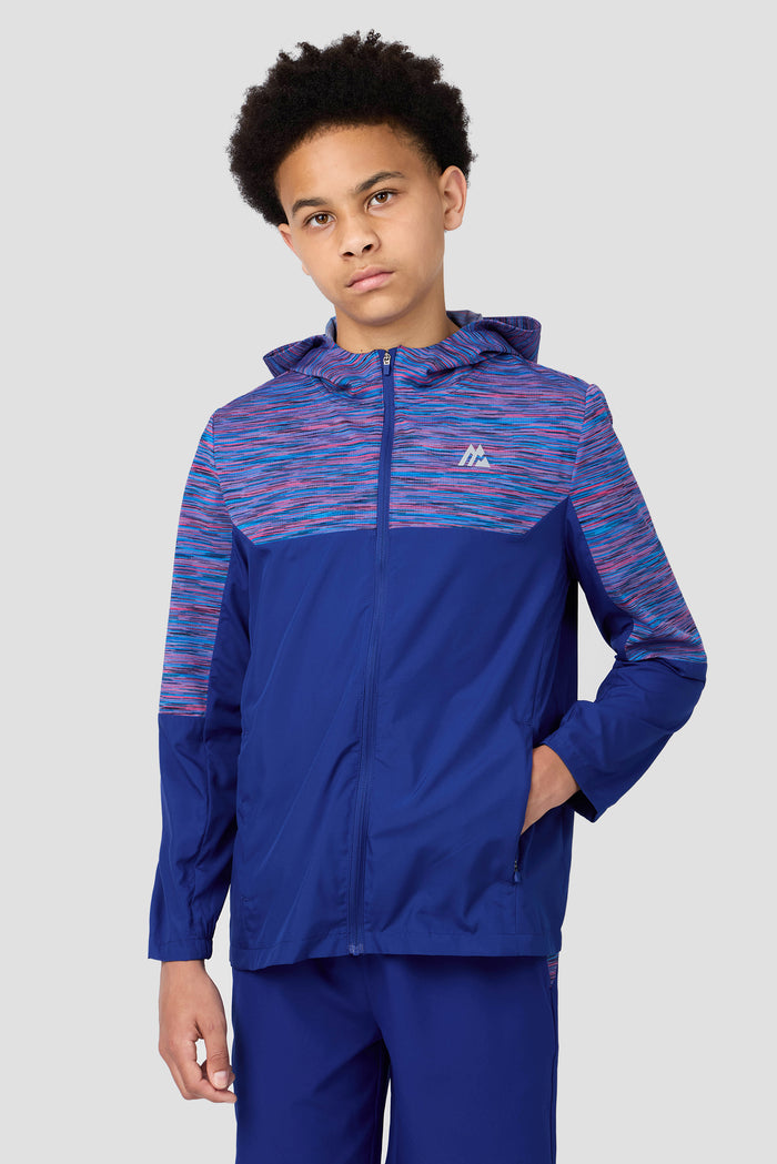 Boys Trail Windbreaker - Blue/Navy/Pink