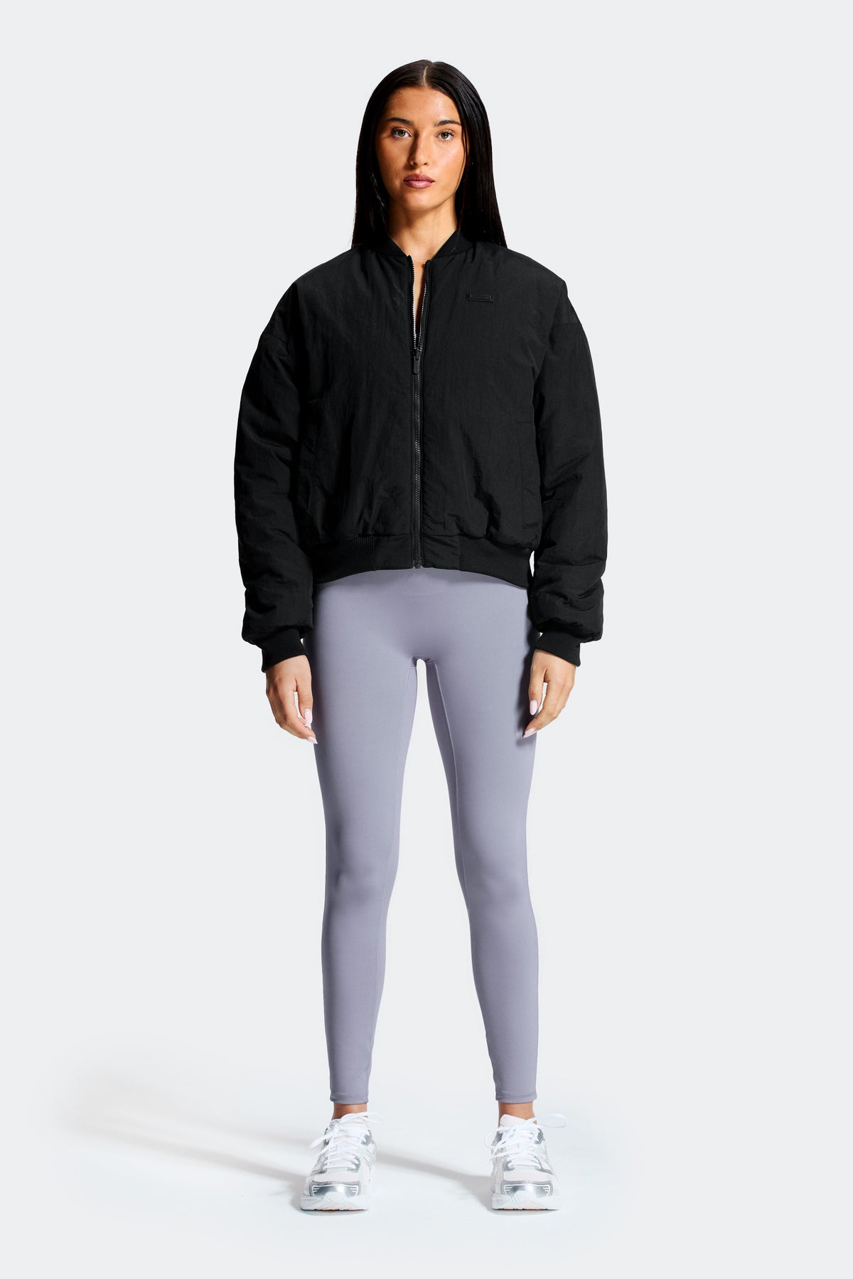 Gemini Reversible Bomber Jacket - Black/Grey Orchid