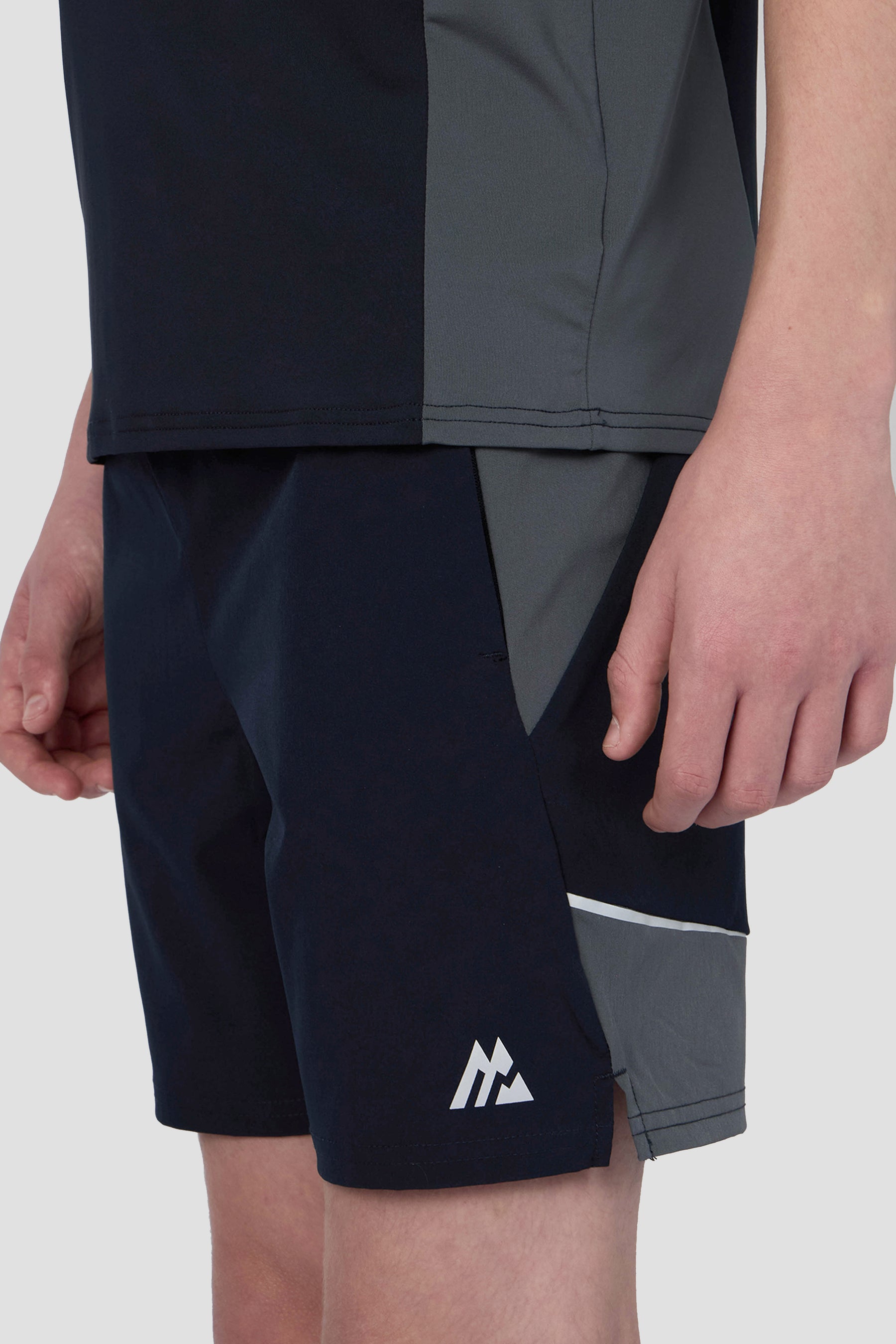 Boys Cerberus Short - Navy Void/Neon Sky/Slate Grey