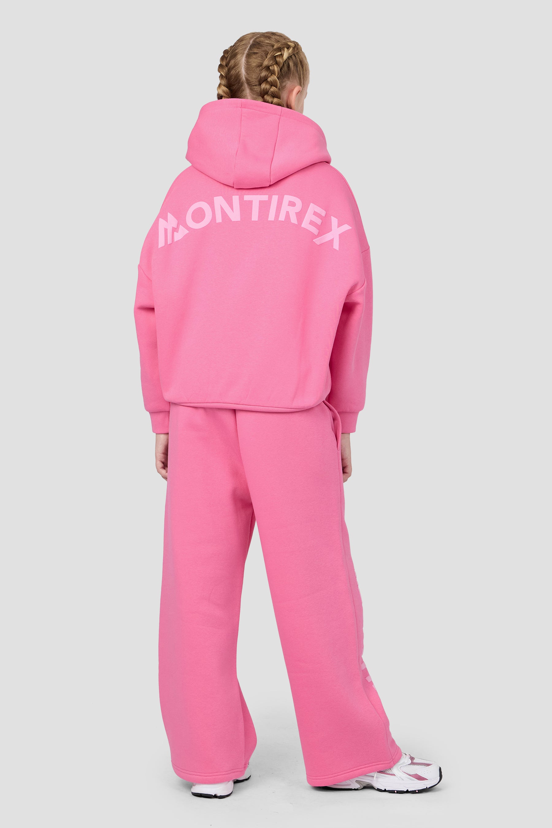 Girls Vibe Wide Leg Jogger - Framboise