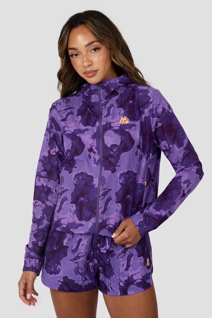Fusion Print Windbreaker - Palazzo/Idaho Bue