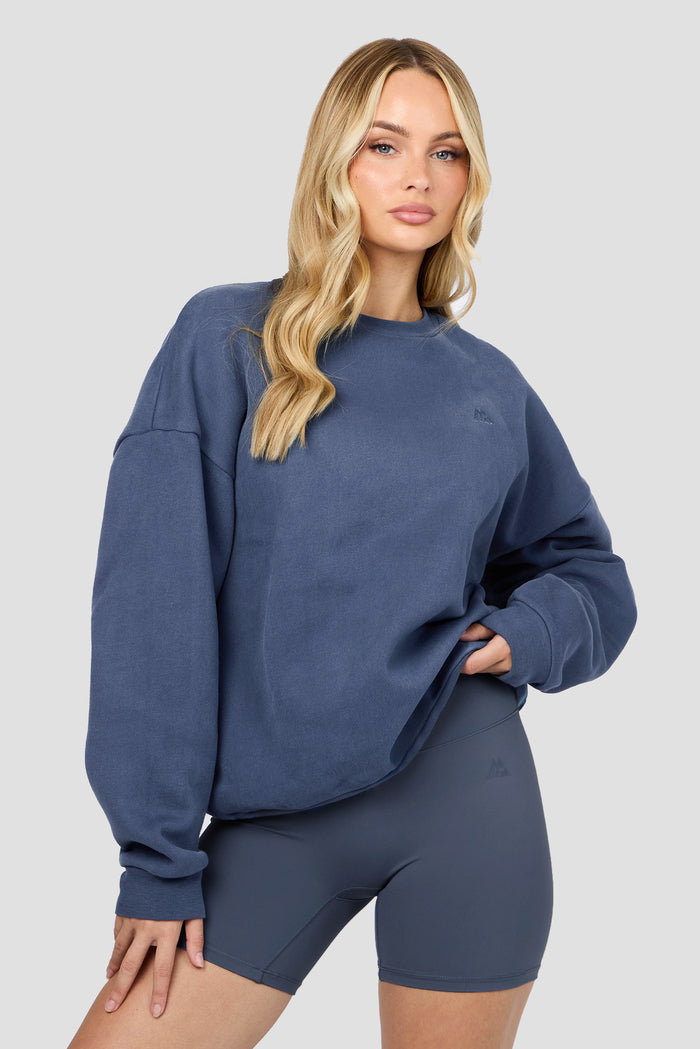 Form Fleece Sweat - Greyed Indigo