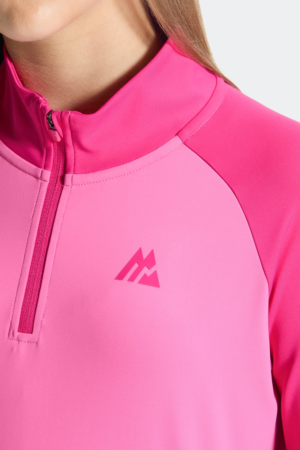 Girl's Dash 1/4 Zip - Peony Pink/Cerise
