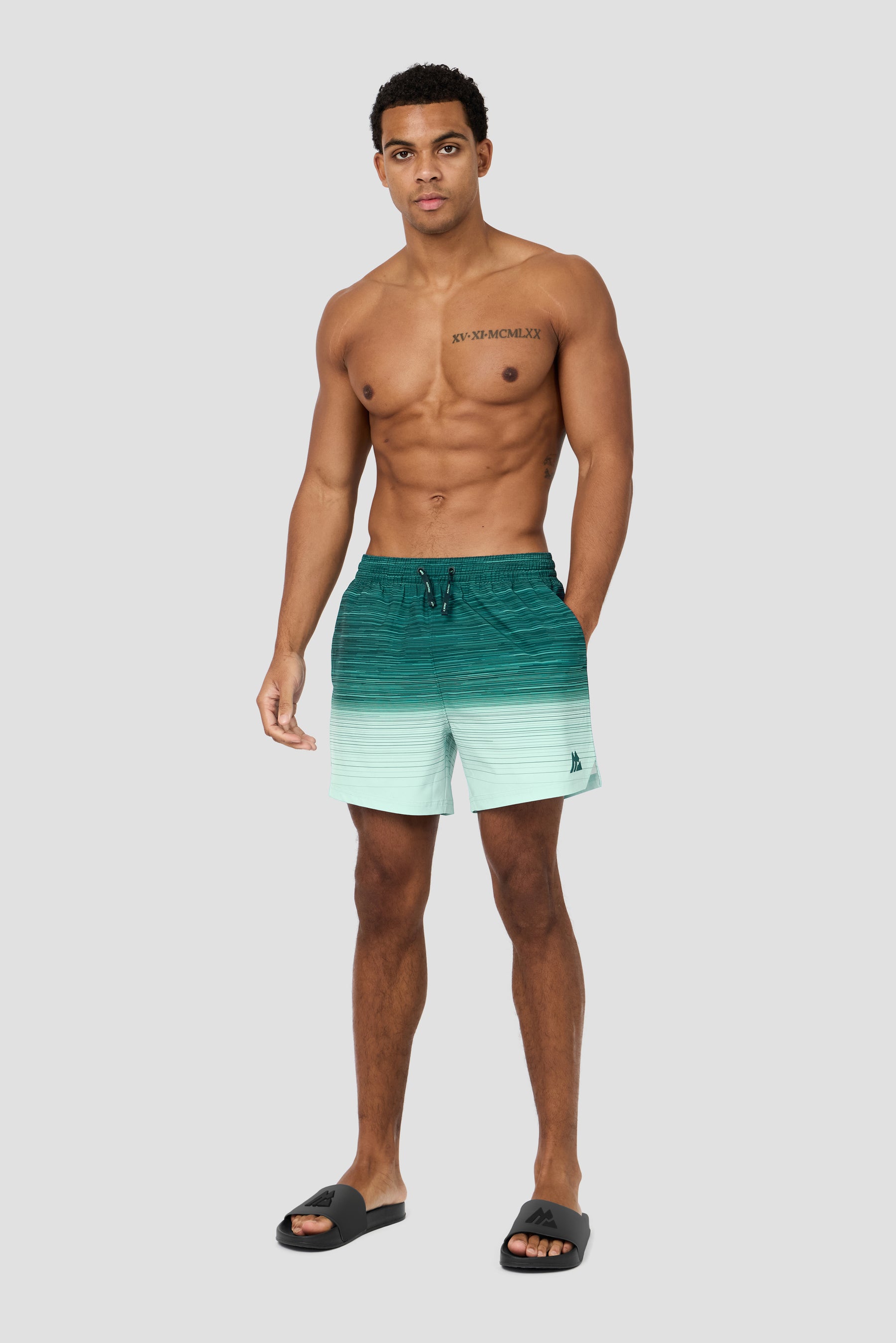 Trail Swim Short - Deep Teal/Water Spring