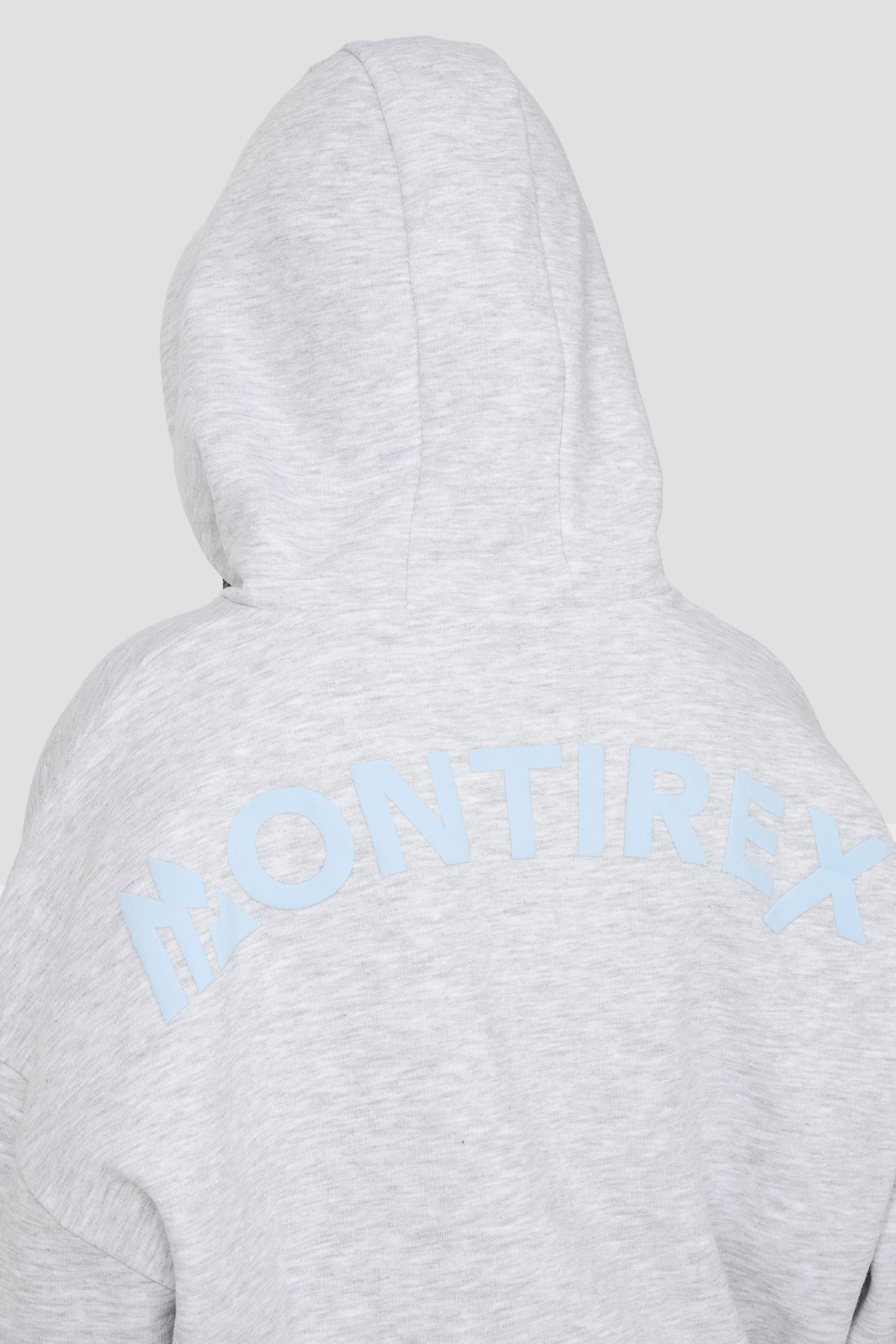 Girls Vibe Hood - Light Smoke Grey Marl/Misty Blue