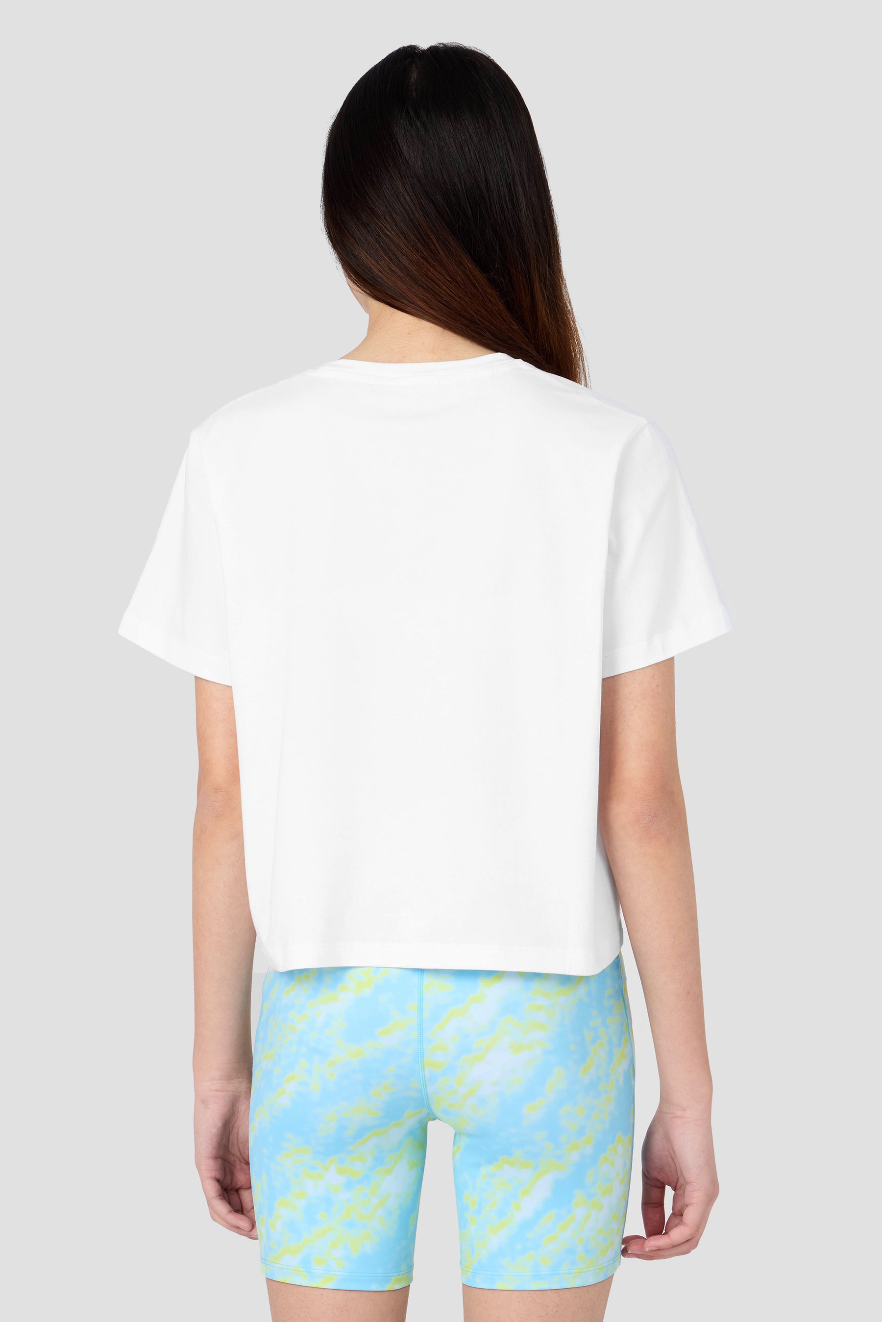 Girls Celeste Graphic T-Shirt - White/Seashell Blue/Misty Blue/Apple