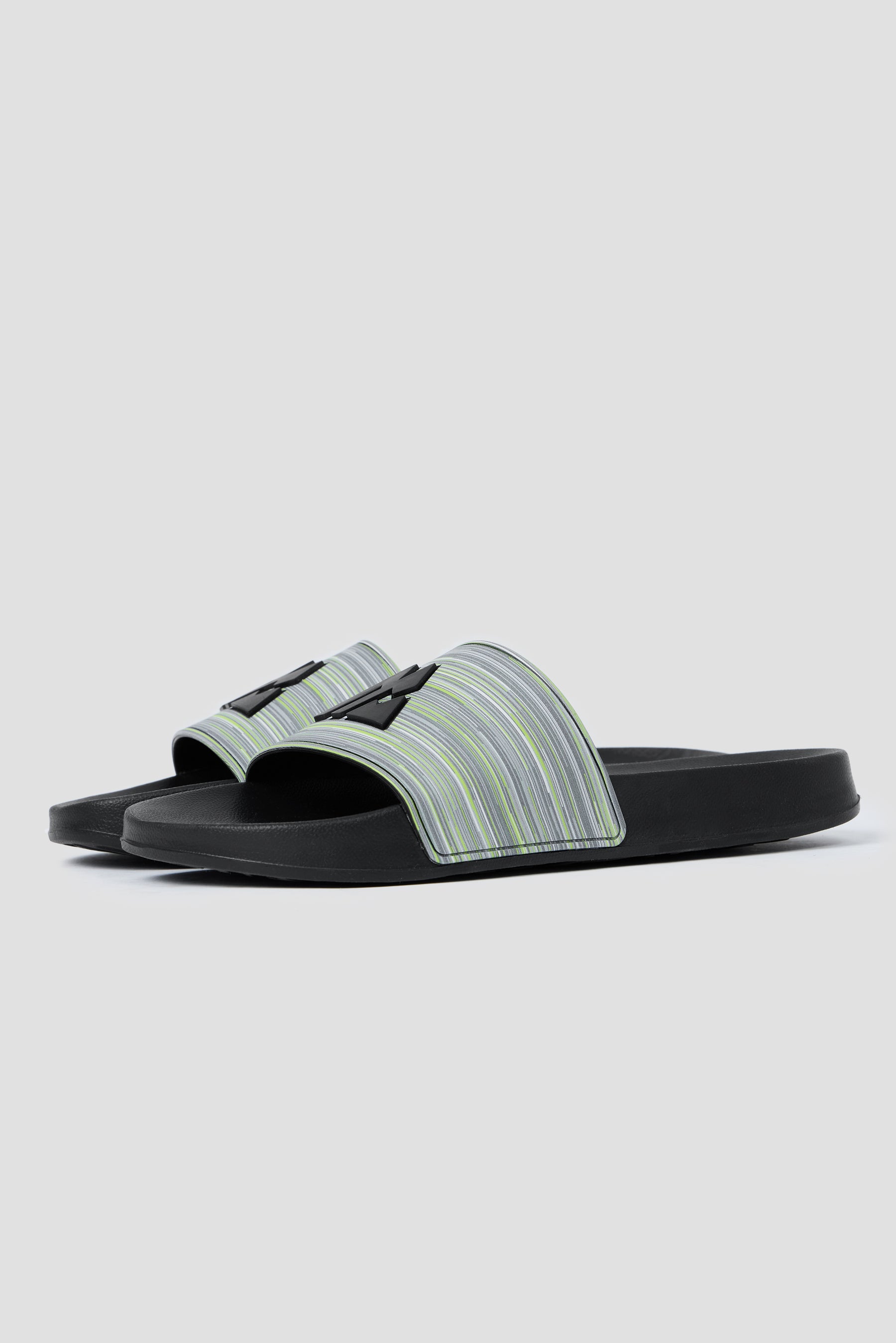 MTX Trail Slides - Black/Asphalt/Cement Grey/Platinum Grey/Neon Green