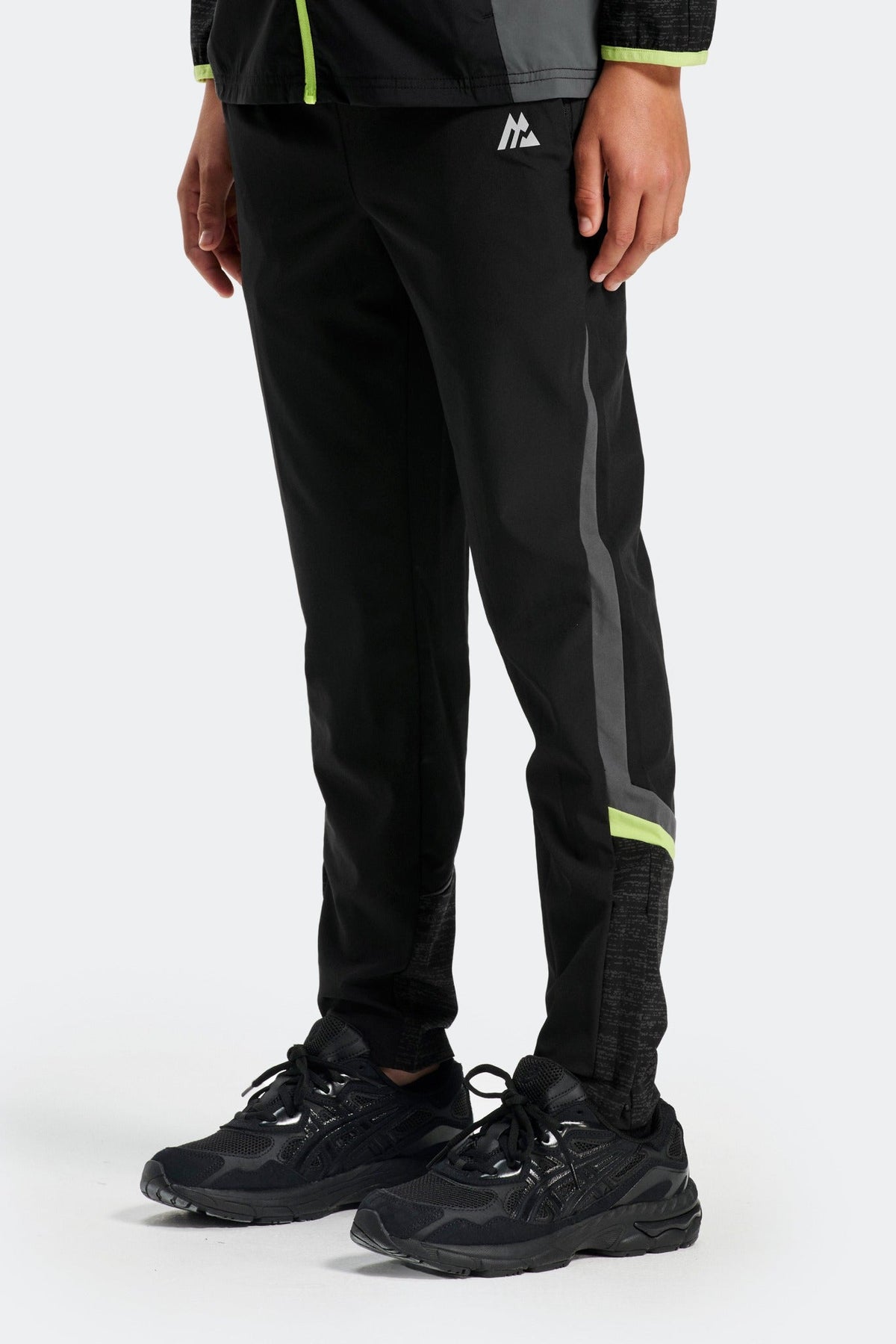 Boys MTX Run Apollo Pant - Black/Asphalt/Apple Crush