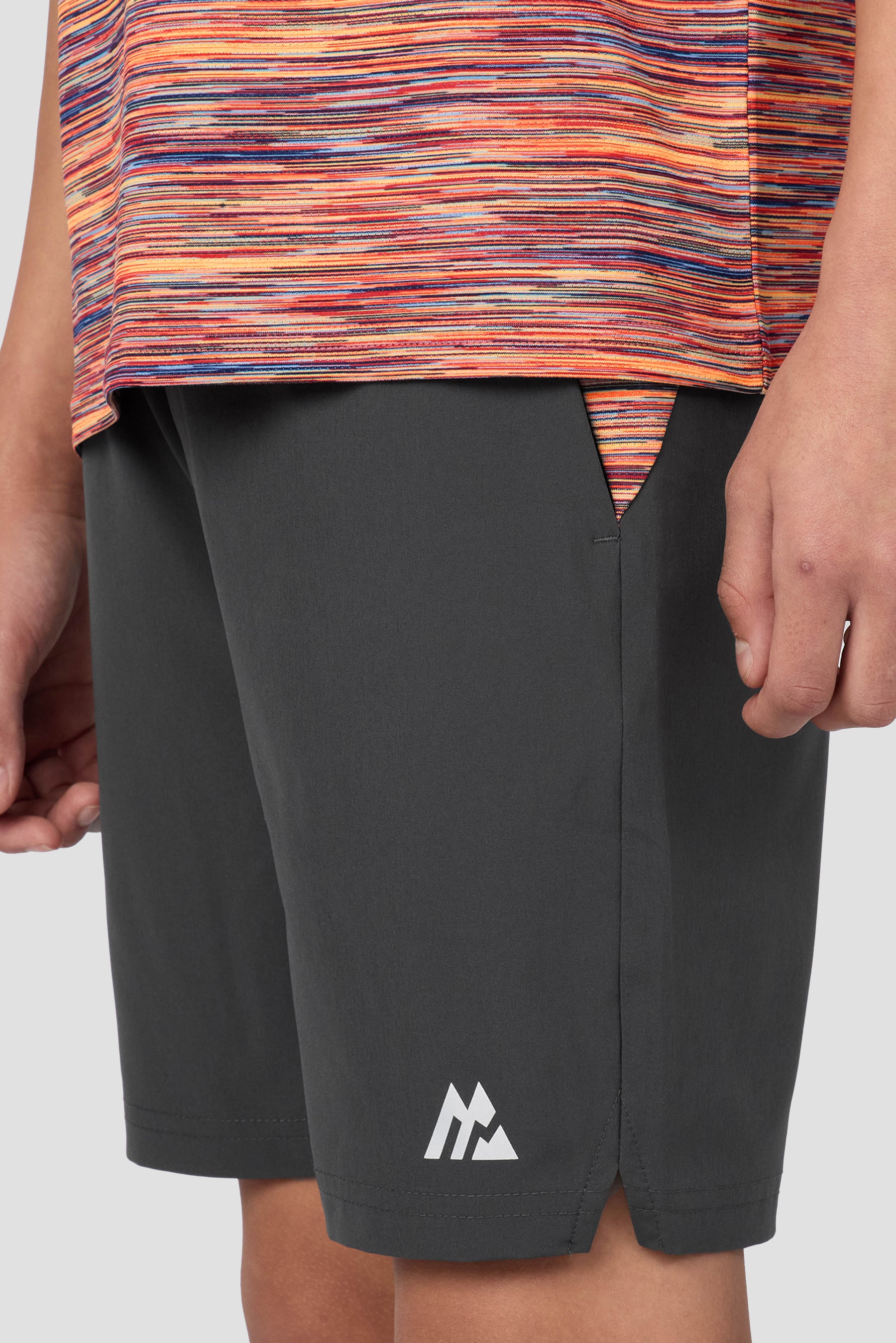 Boys Trail 2.0 Short - Grey/Orange/Red/Blue