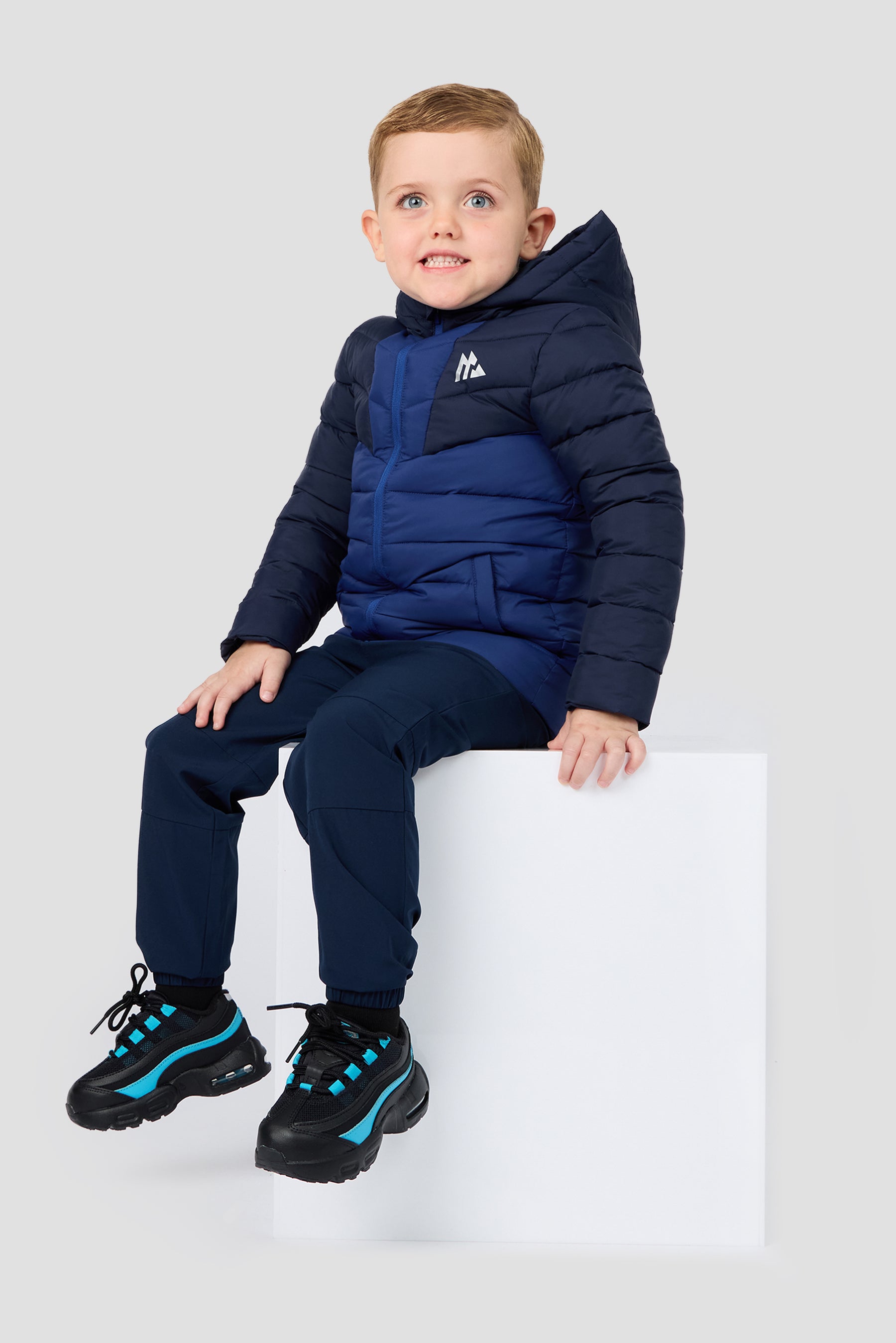 Infant Boys Ice Jacket - Midnight Blue/Marine Blue