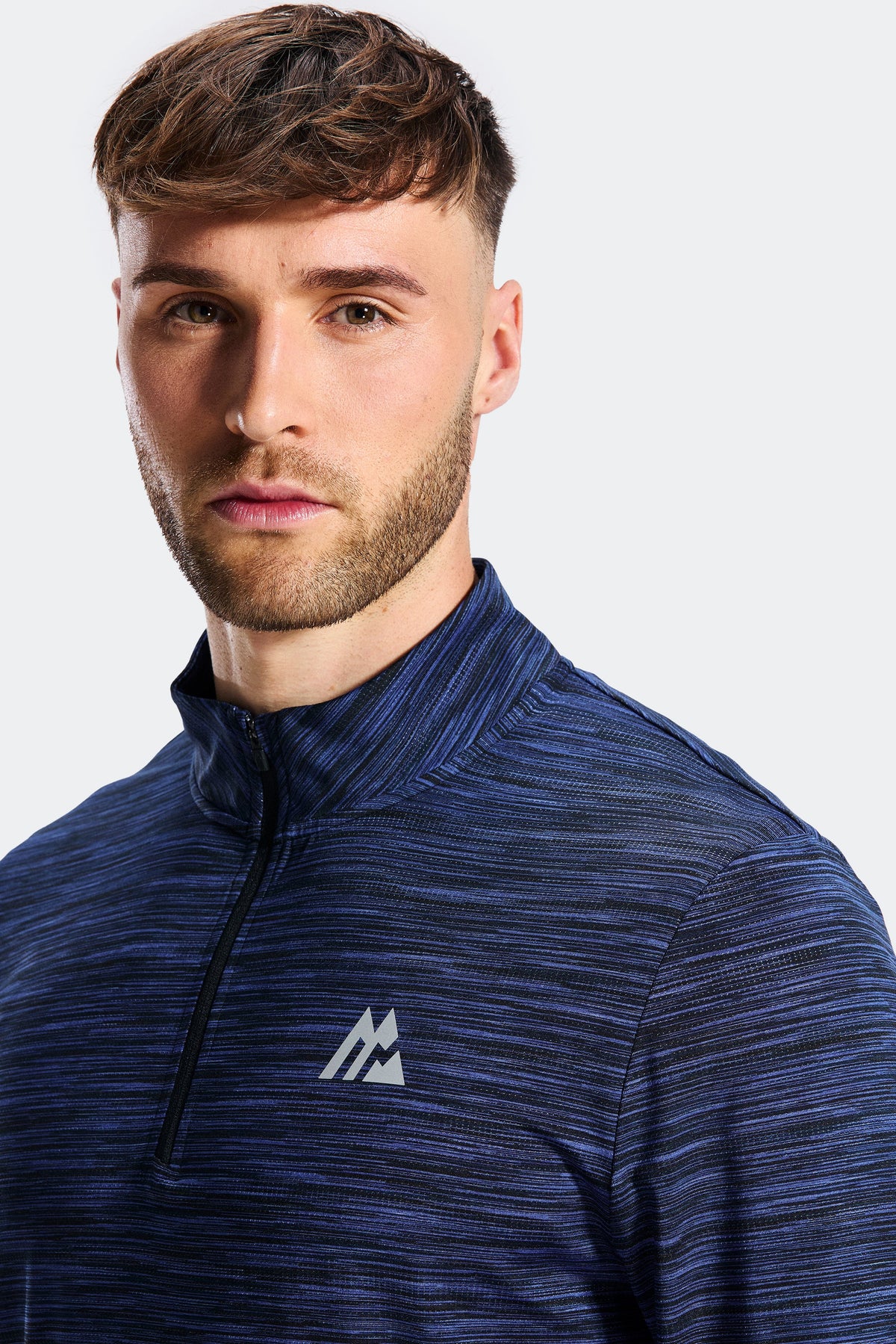Trail 1/4 Zip - Black/Navy/Blue