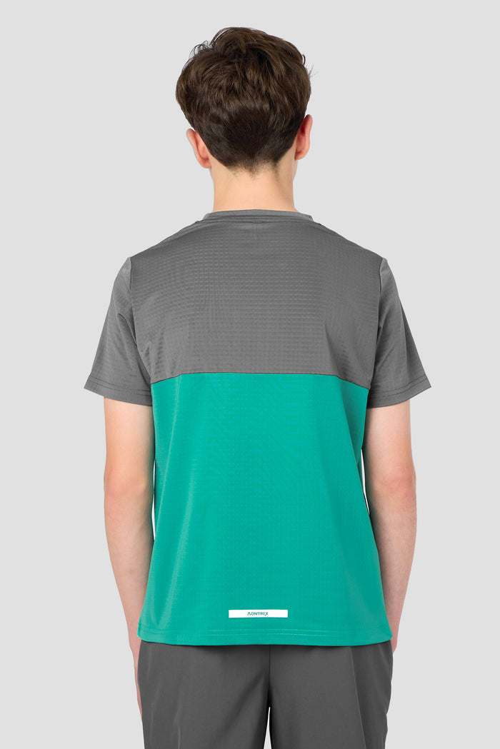 Boys Vortex T-Shirt - Cement Grey/Atlas