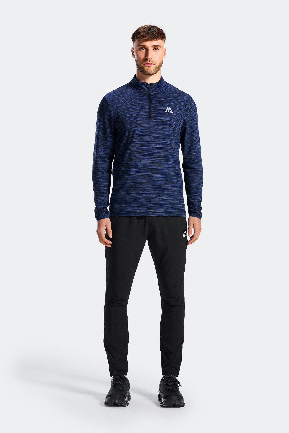 Trail 1/4 Zip - Black/Navy/Blue