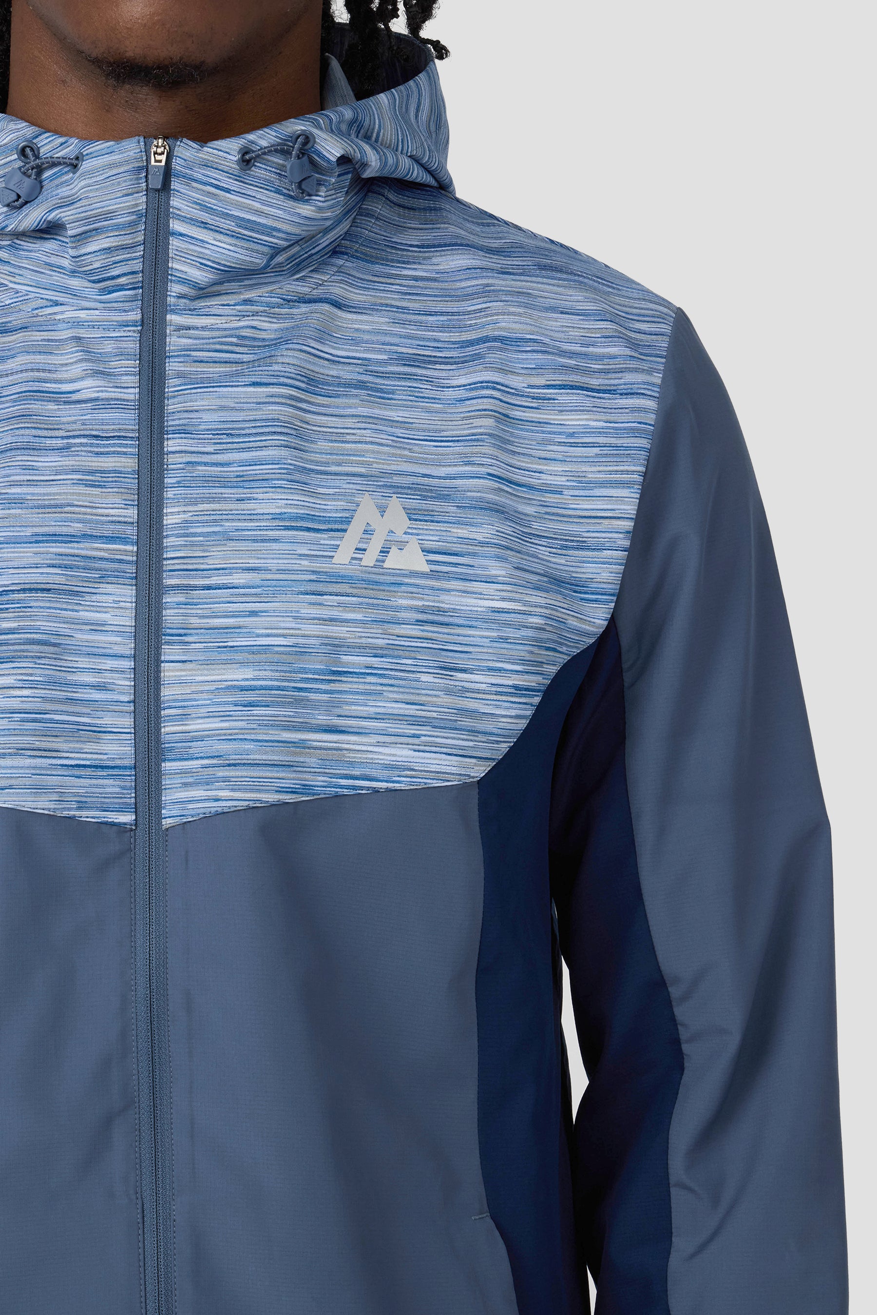 Trail Windbreaker - Indigo/Light Blue Multi