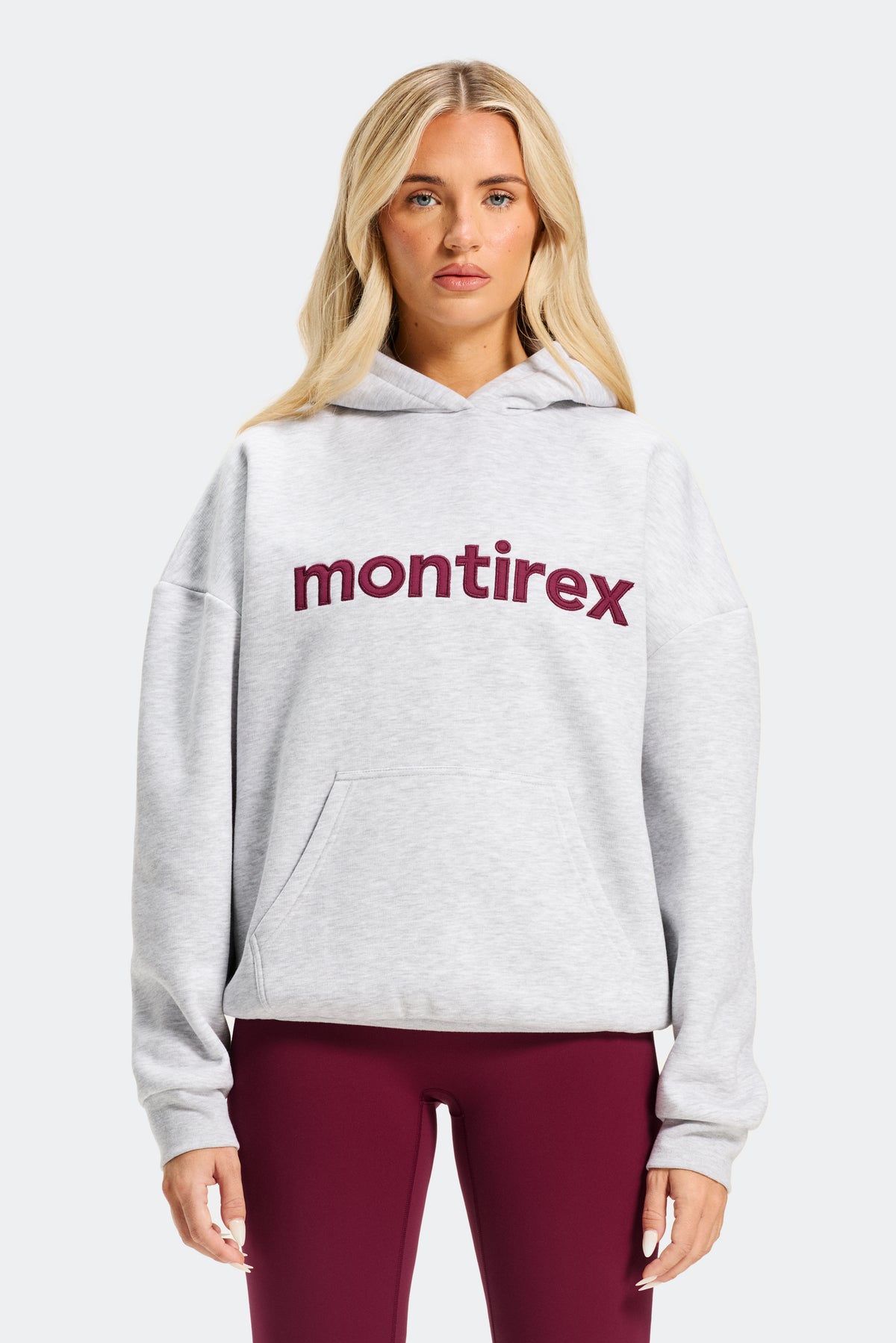 Wordmark Hood - Grey Marl