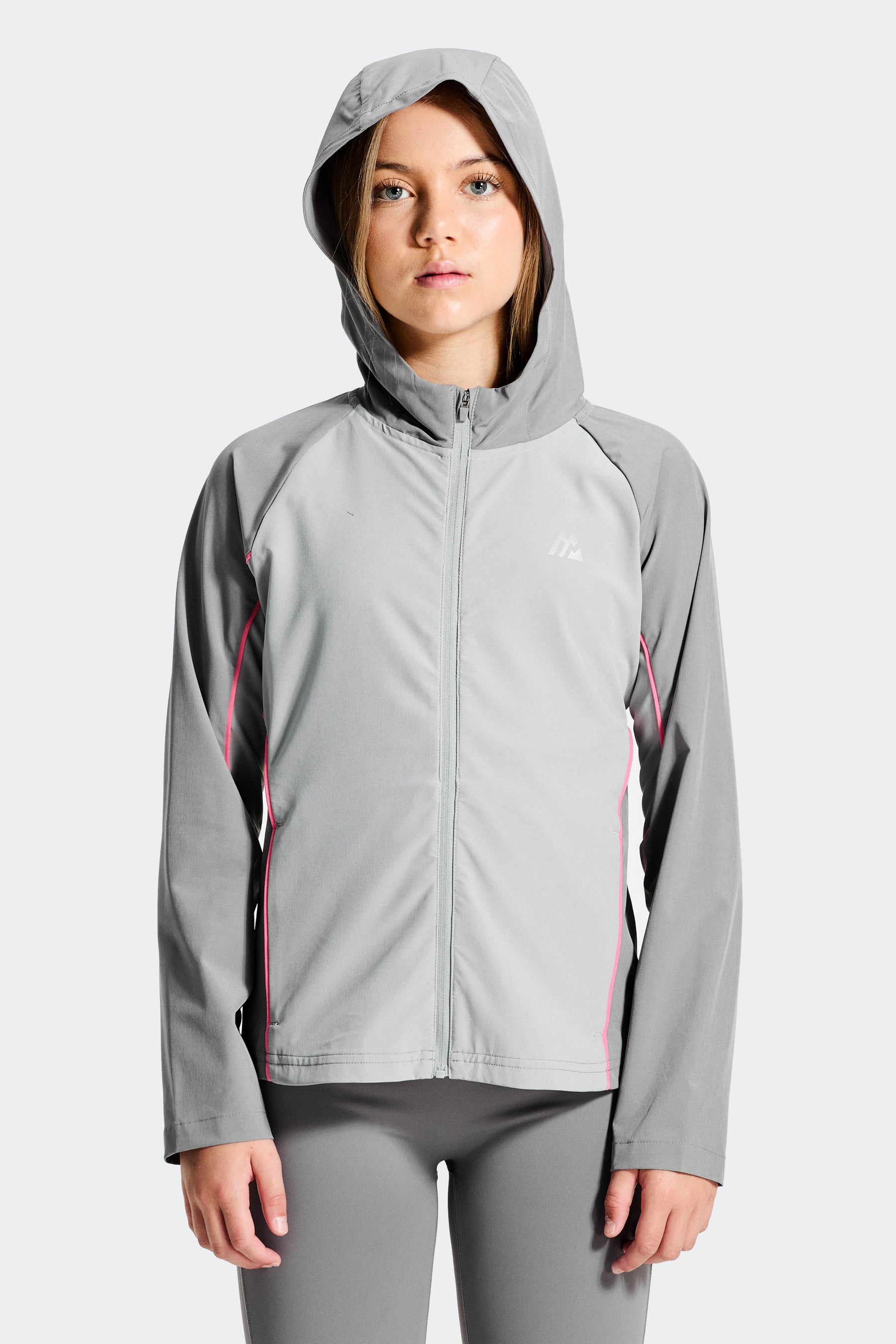 Girls Lumina jacket - Winter Sky/Basalt/Powder Pink