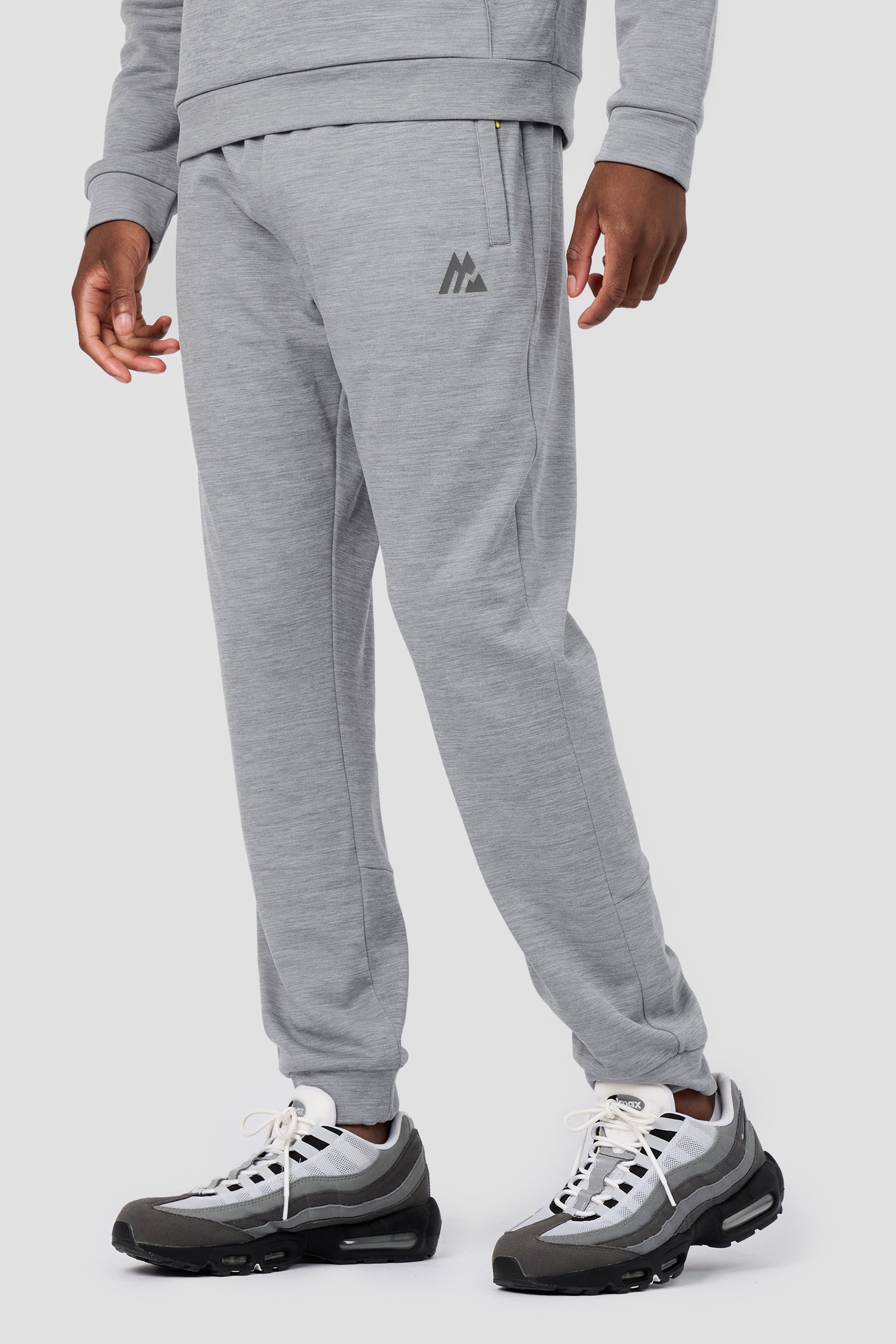 Montirex Rapid Fleece Jogger - Cement Grey Marl | Gymwear & Sportswear