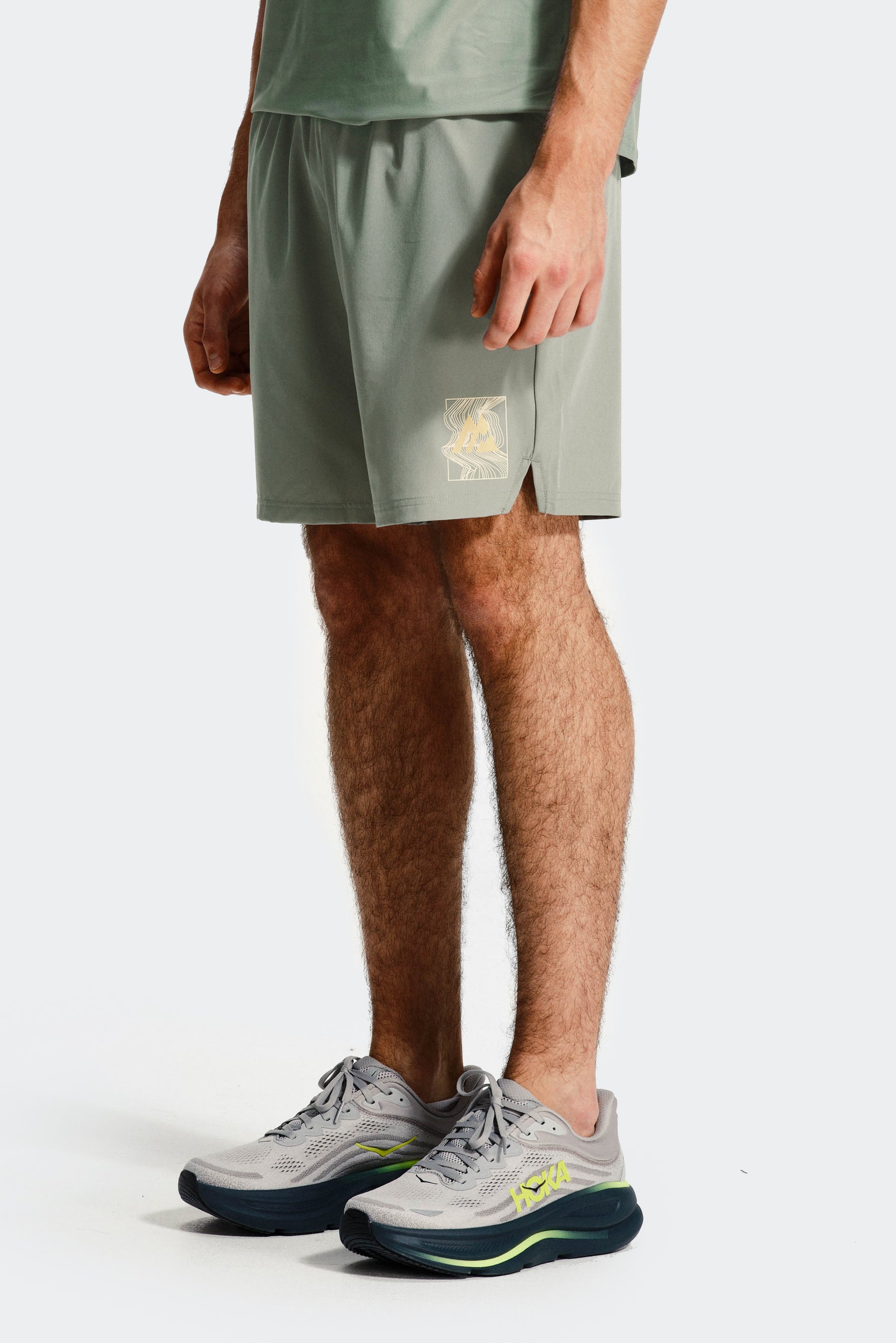 Frequency Short - Green Slate/Citrus