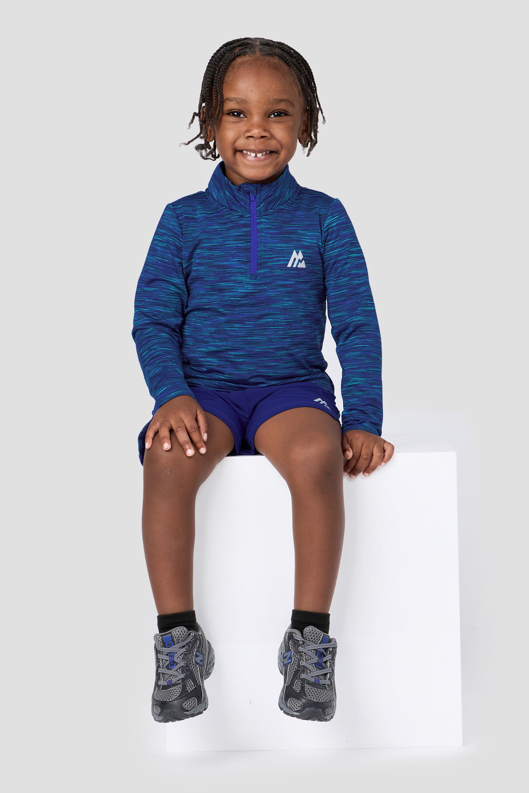 Infant Boys Trail 1/4 Zip - Blue/Navy Multi