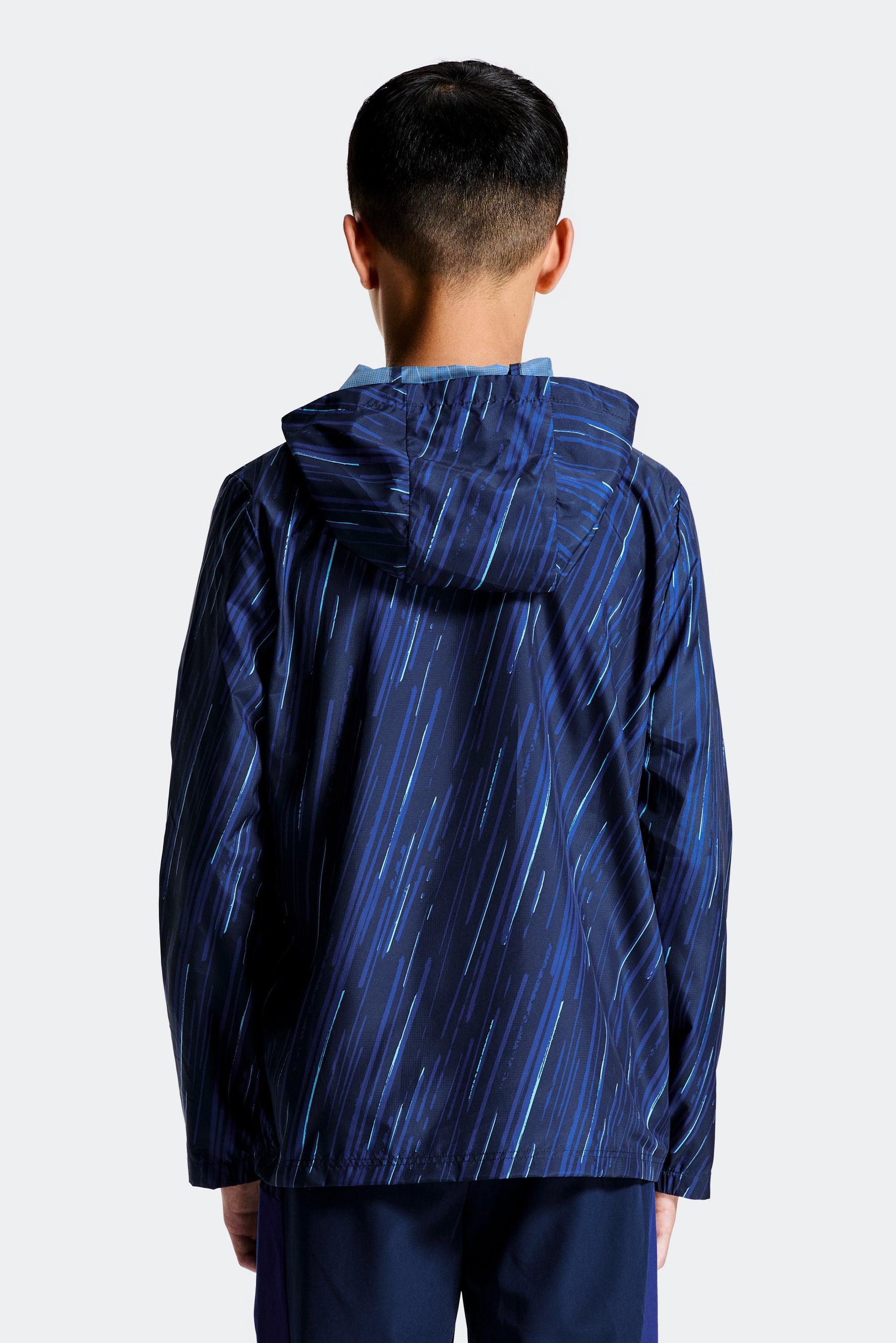 Boys Vigour Windbreaker - Midnight Blue/Marine Blue/Neon Sky