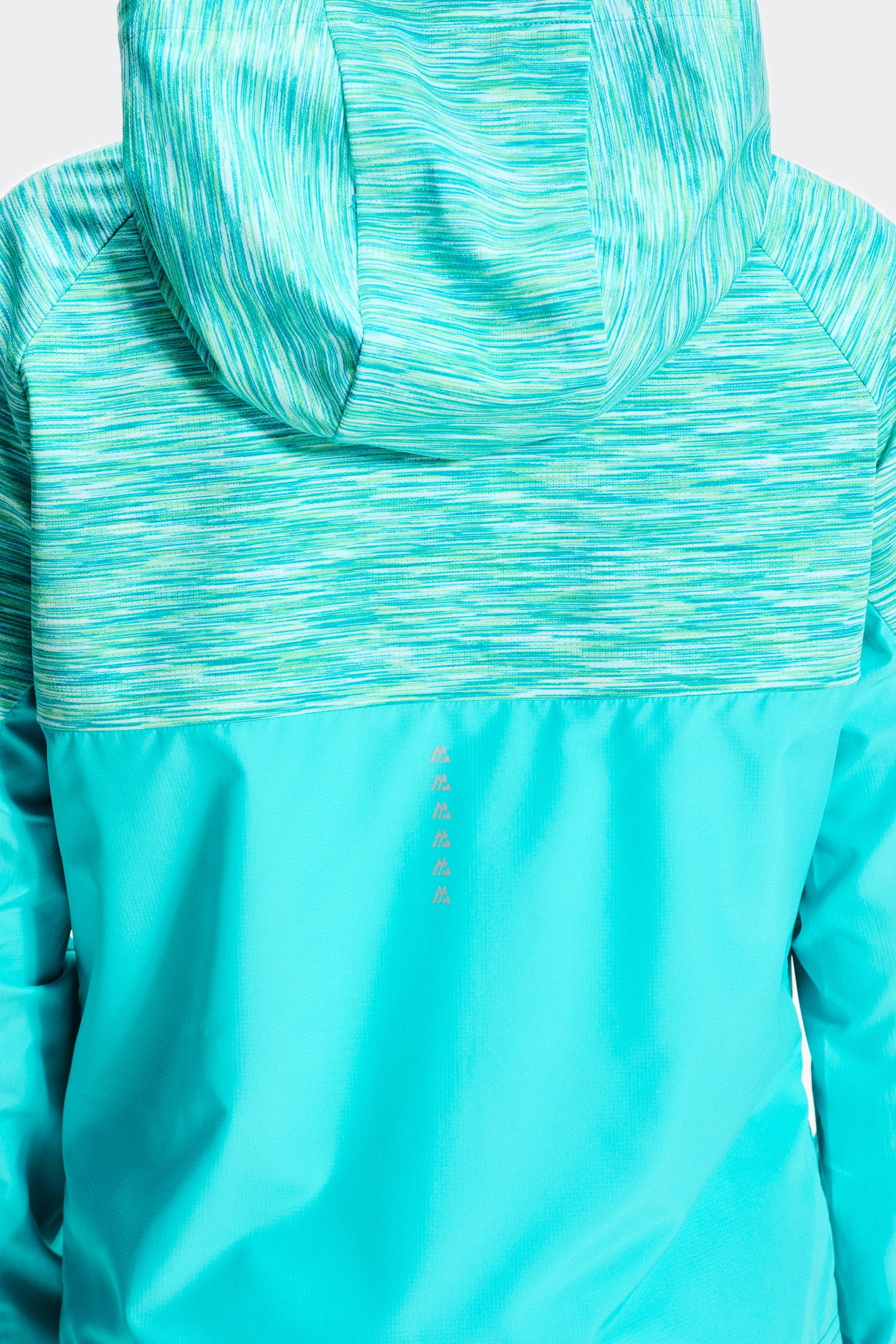 Girls Trail Windbreaker - Aqua Blue Multi