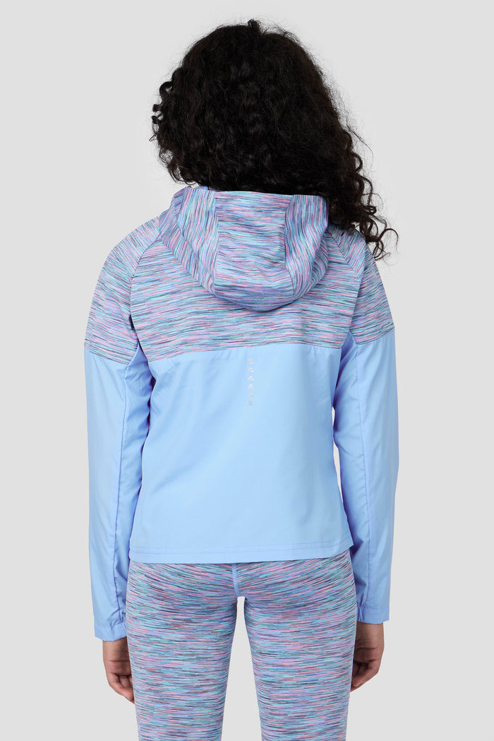 Girls Trail Windbreaker - Blue/Lilac Multi