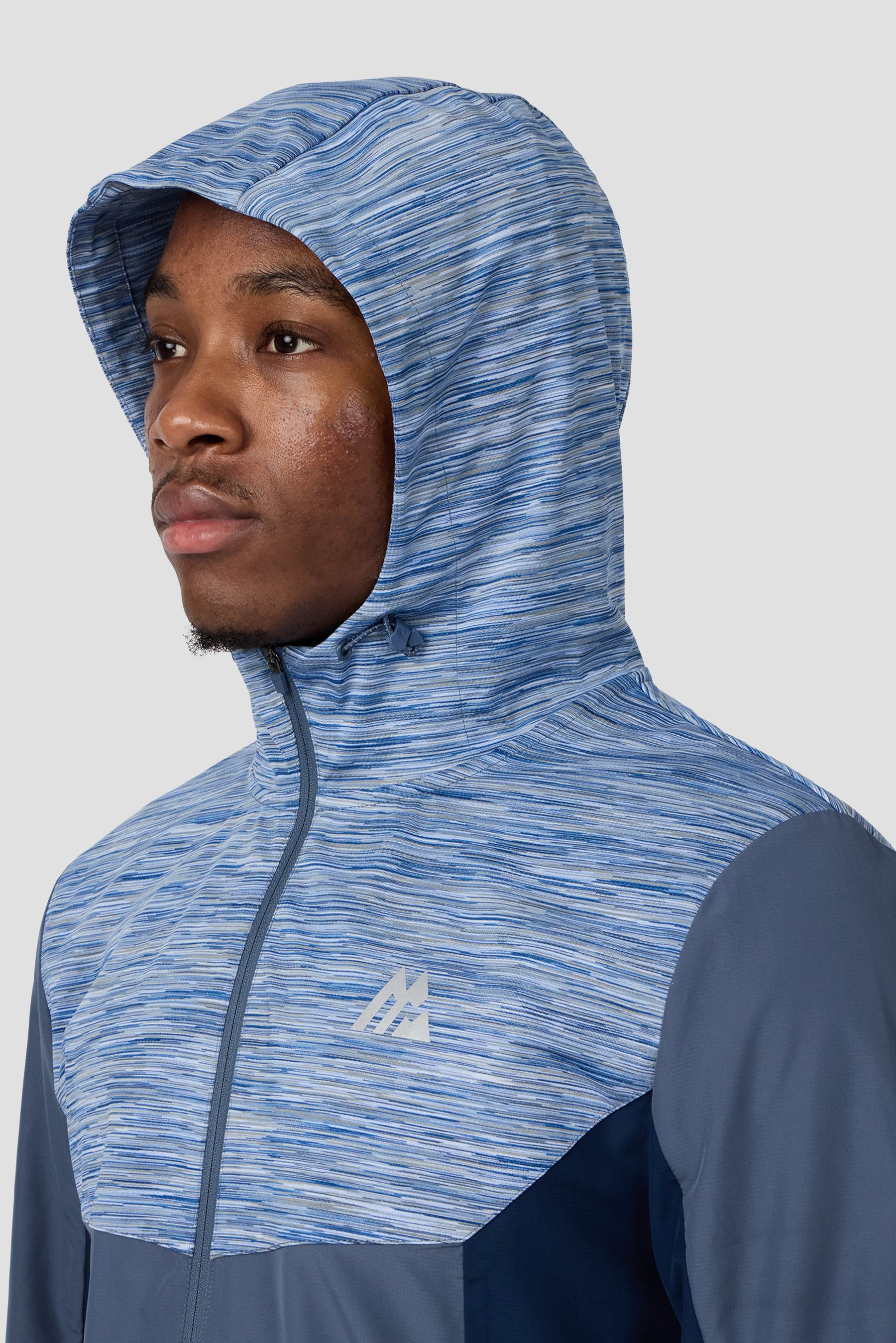 Trail Windbreaker - Indigo/Light Blue Multi