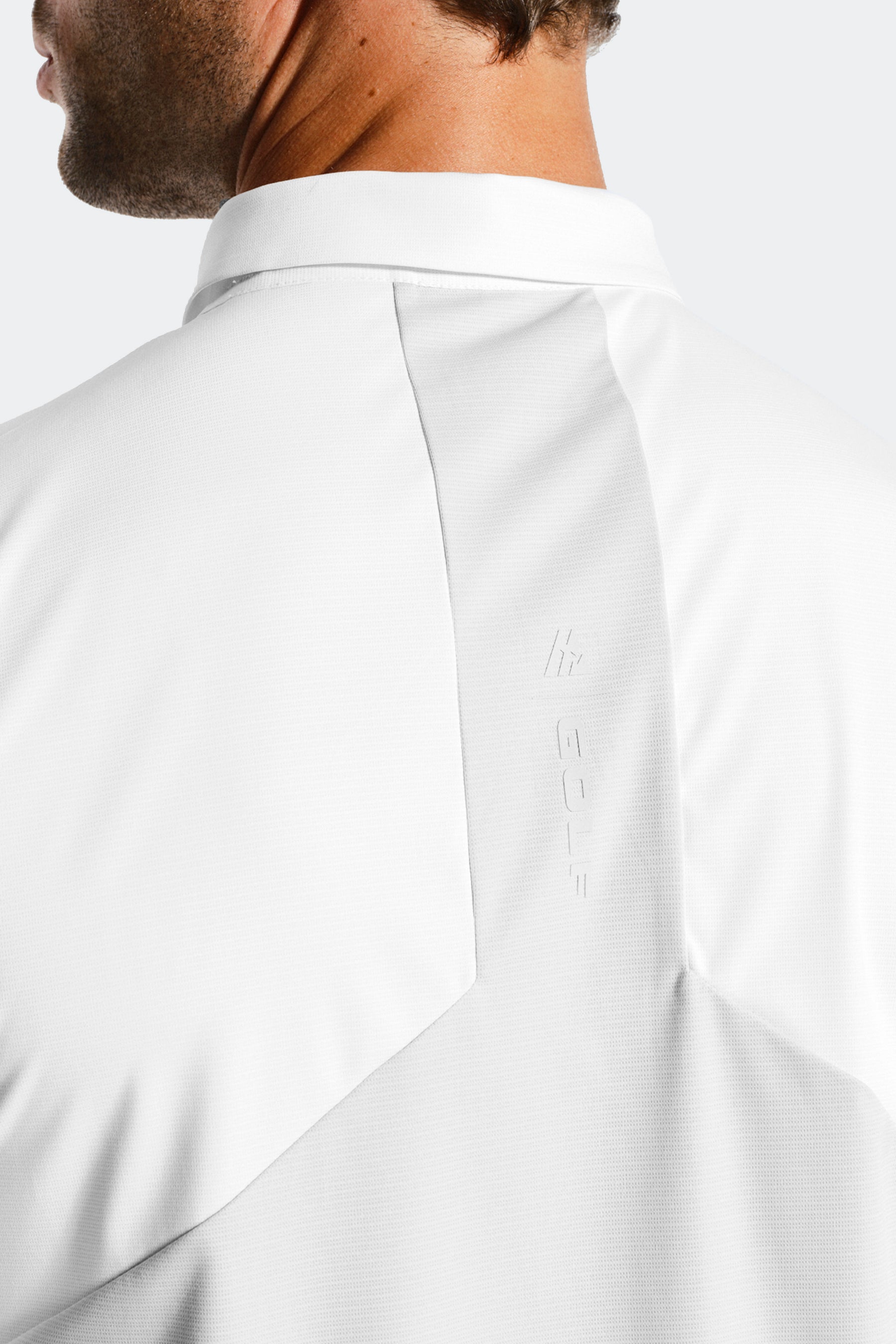 Golf Polo - White/Light Smoke Grey
