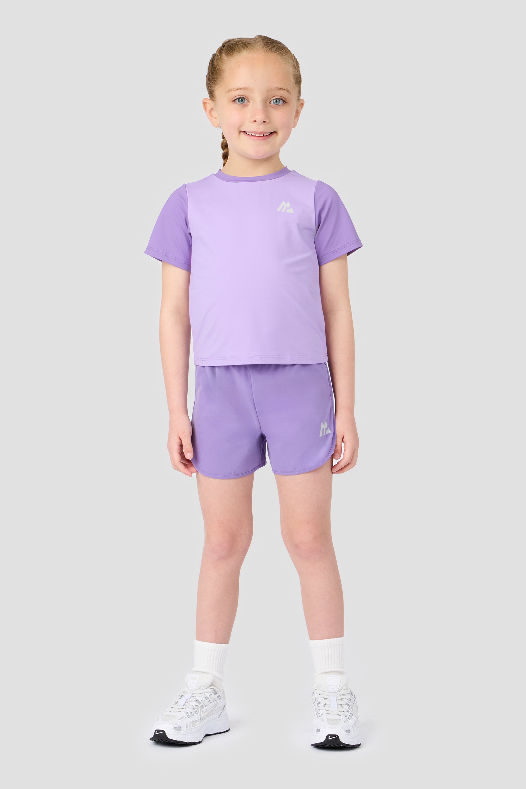Infant Girls Bounce T-Shirt/Short Set - Parma/Lilac Chalk