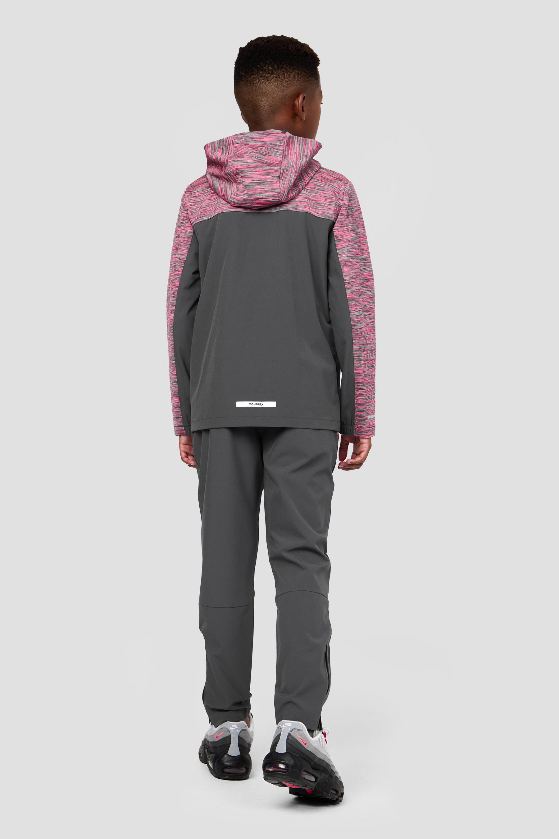 Boys Trail Panel Woven Pant - Grey/Pink/Multi