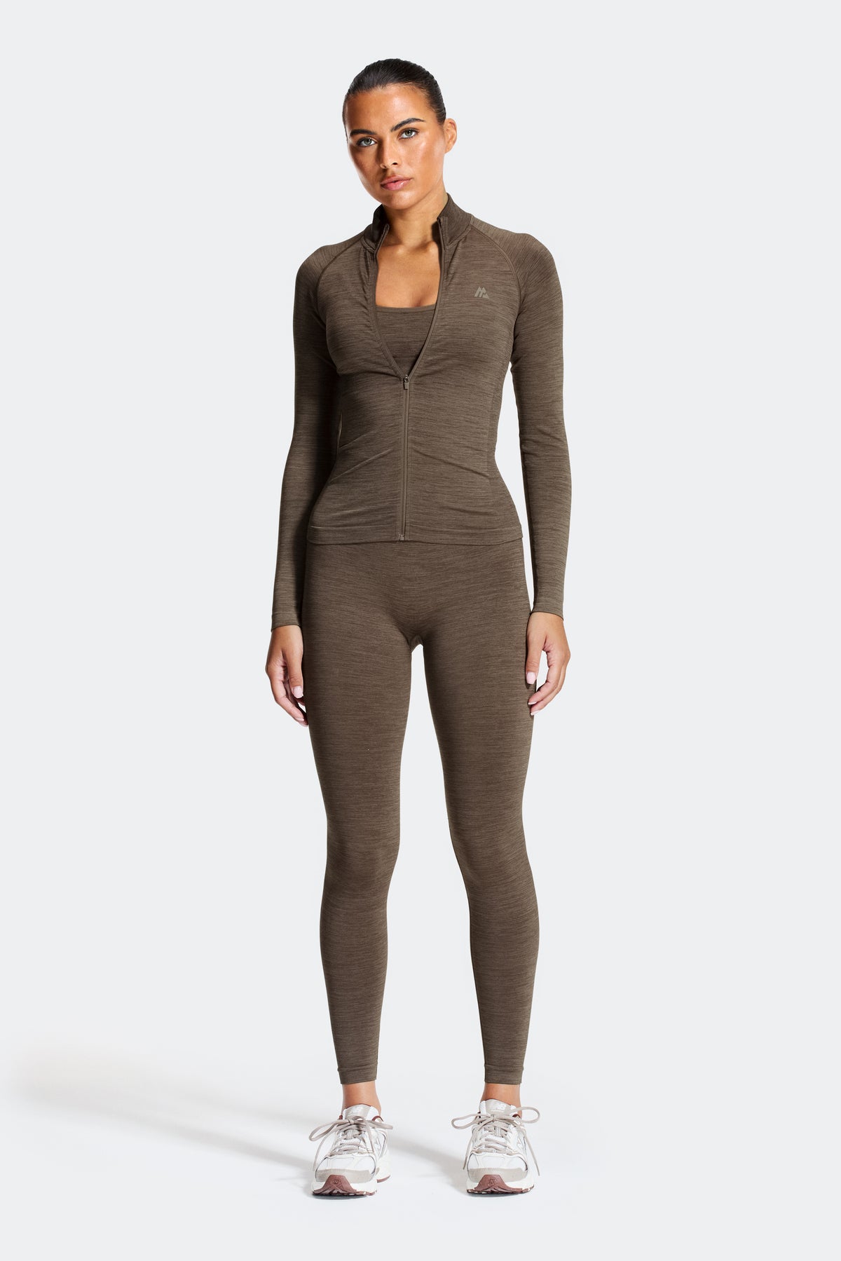 Trail Seamless Bra - Macchiato Marl