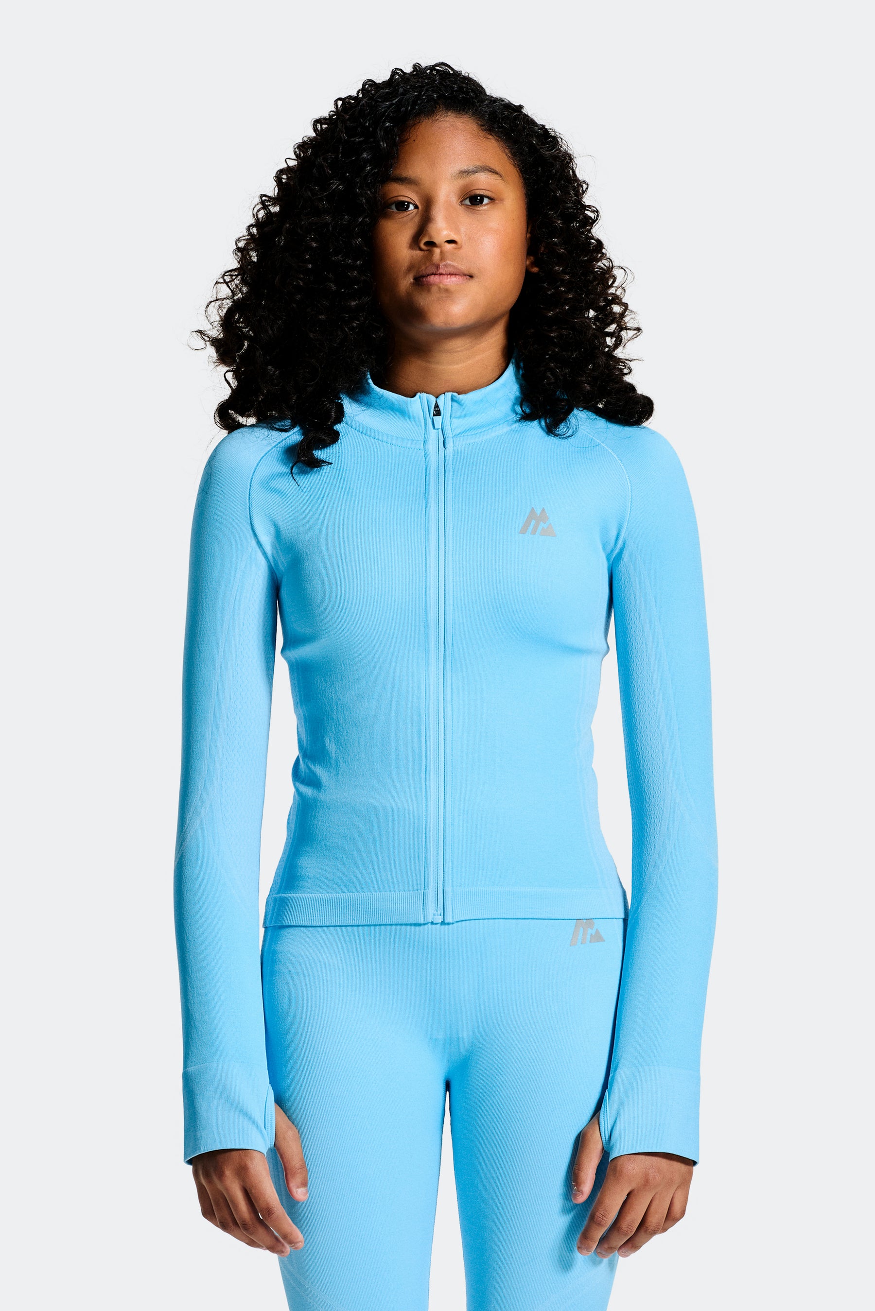 Girls Harmony Full Zip - Seashell Blue/Misty Blue