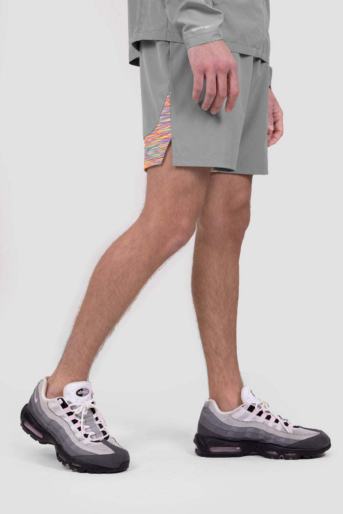 Trail Panel Short - Grey/Blue/Pink/Orange