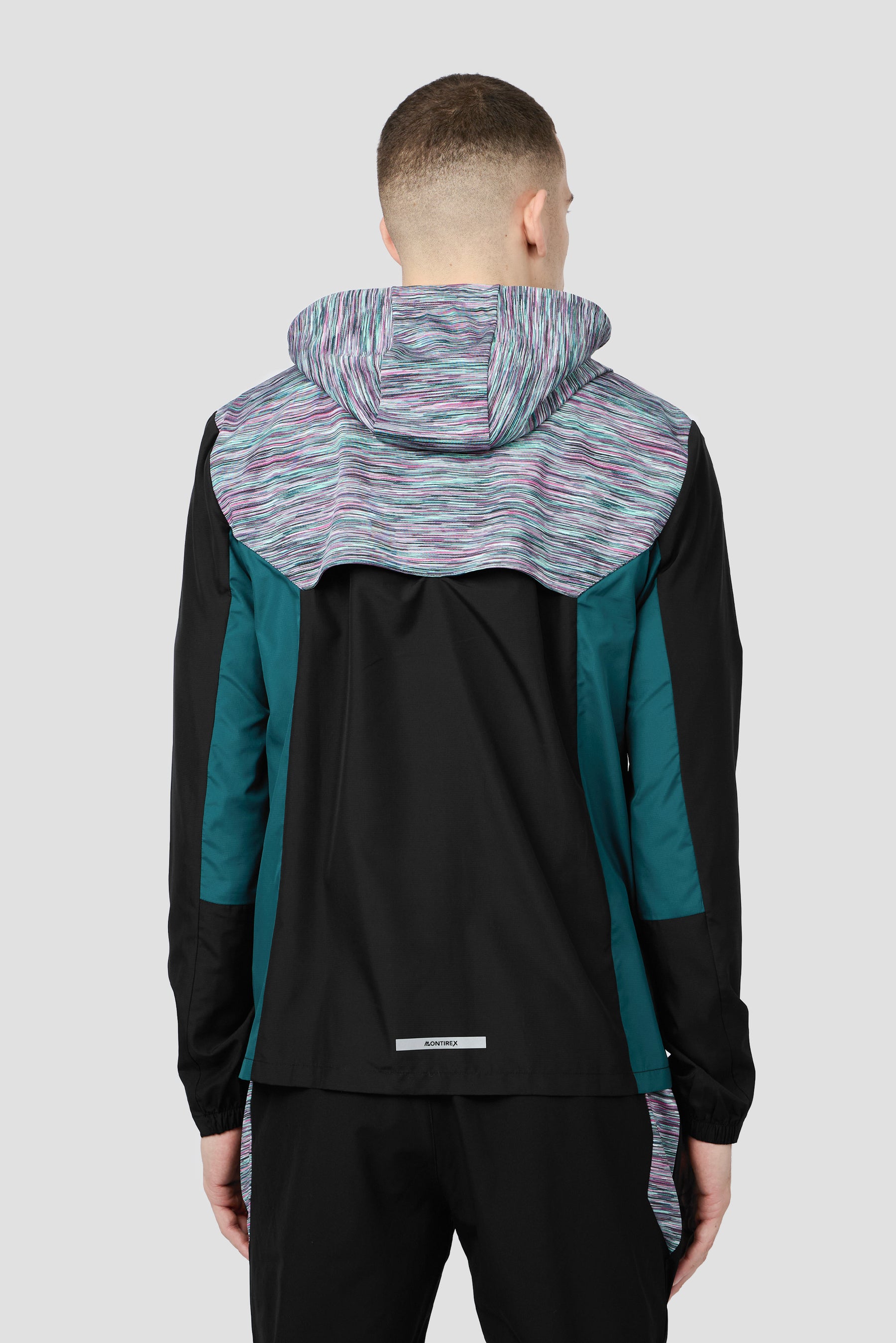 Trail Windbreaker - Black/Teal/Pink/White
