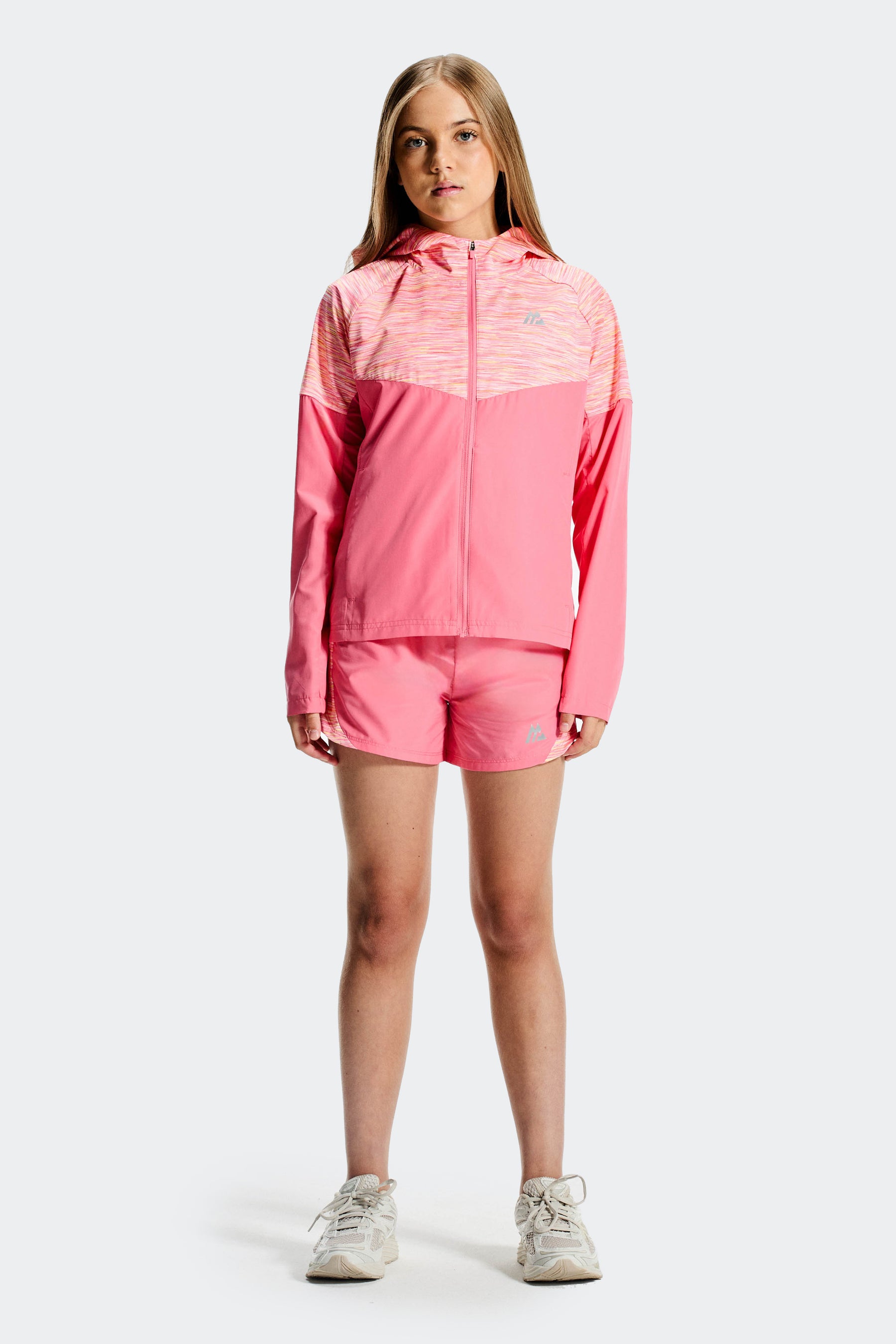 Girls Trail Windbreaker - Pink/White/Yellow