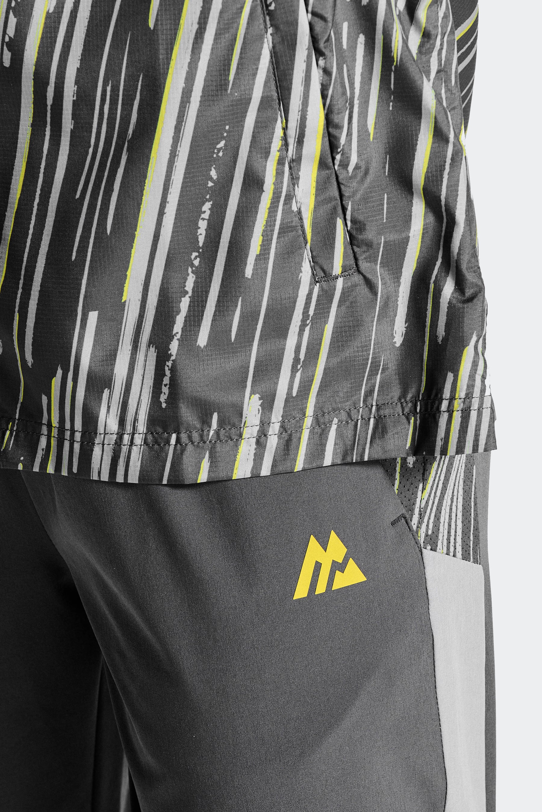 Boys Vigour Pant - Asphalt/Platinum Grey/Blazing Yellow