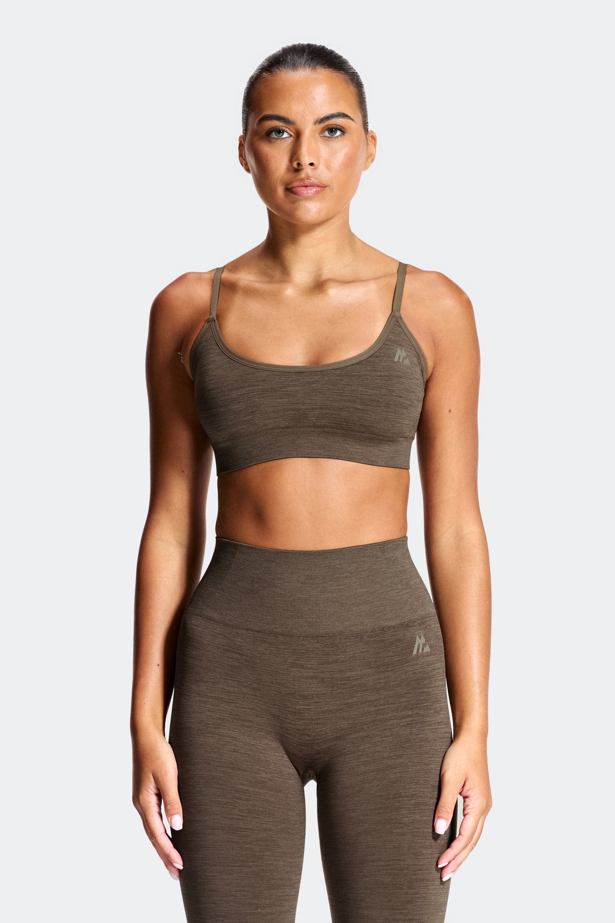 Trail Seamless Bra - Macchiato Marl